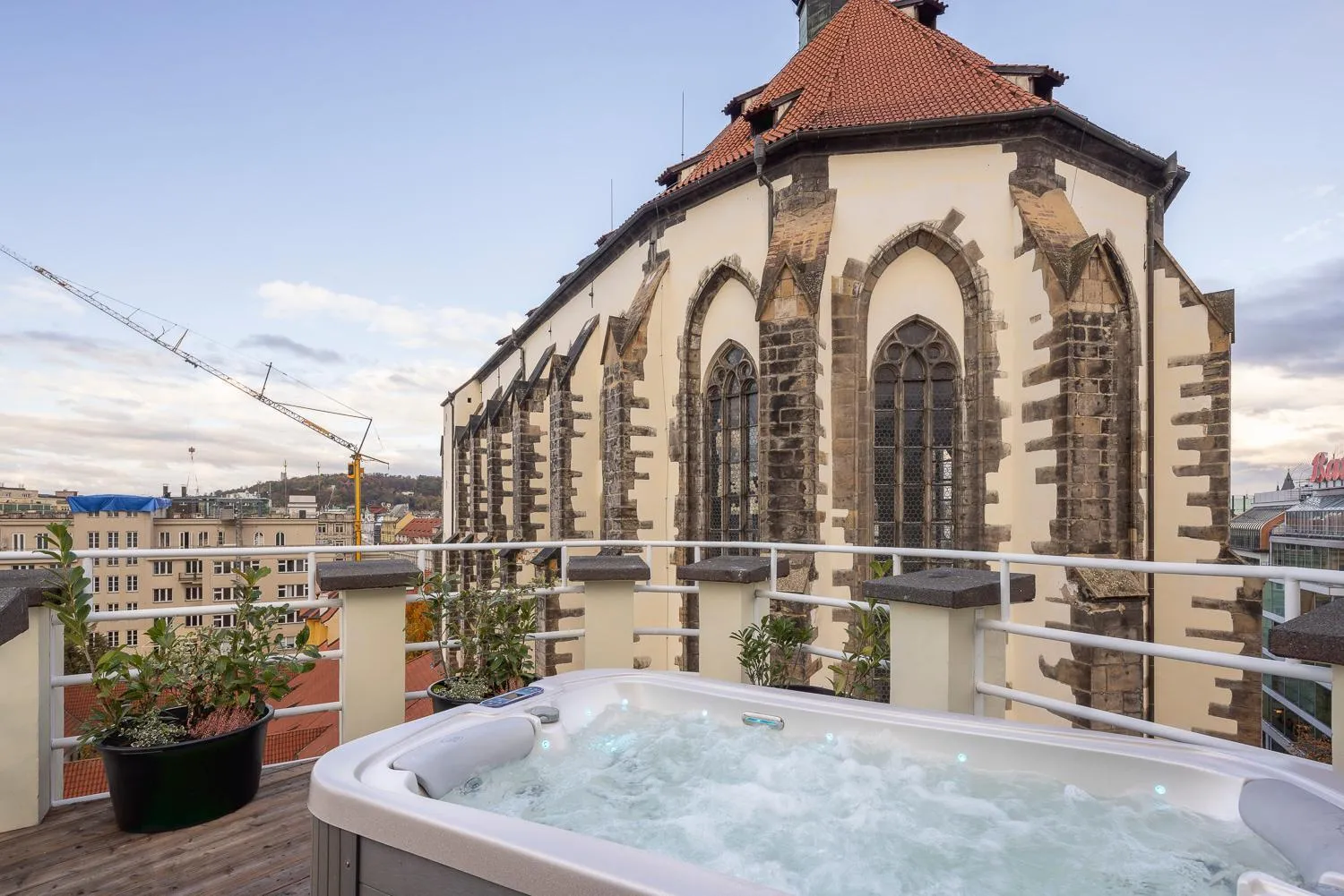 Balcony/Terrace in Pytloun Boutique Hotel Prague