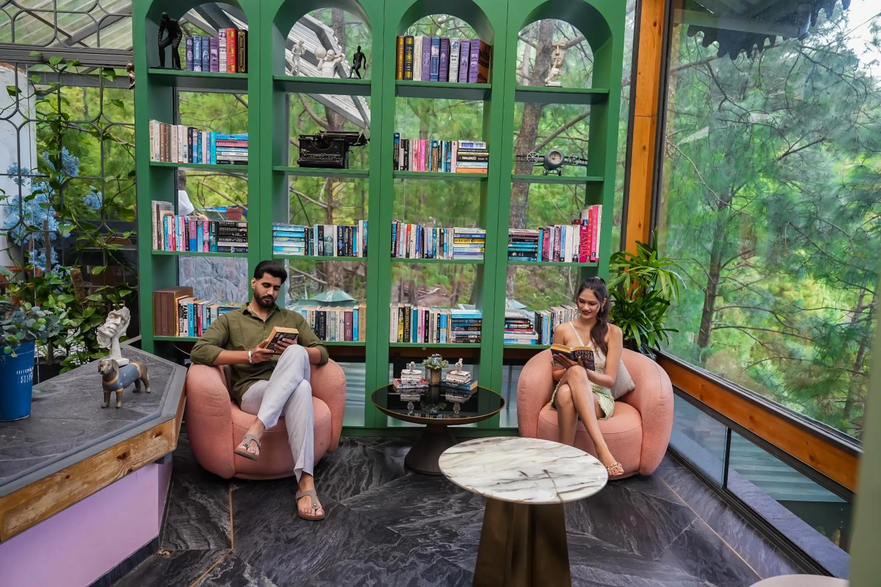 Library in Kasauli Hills Resort