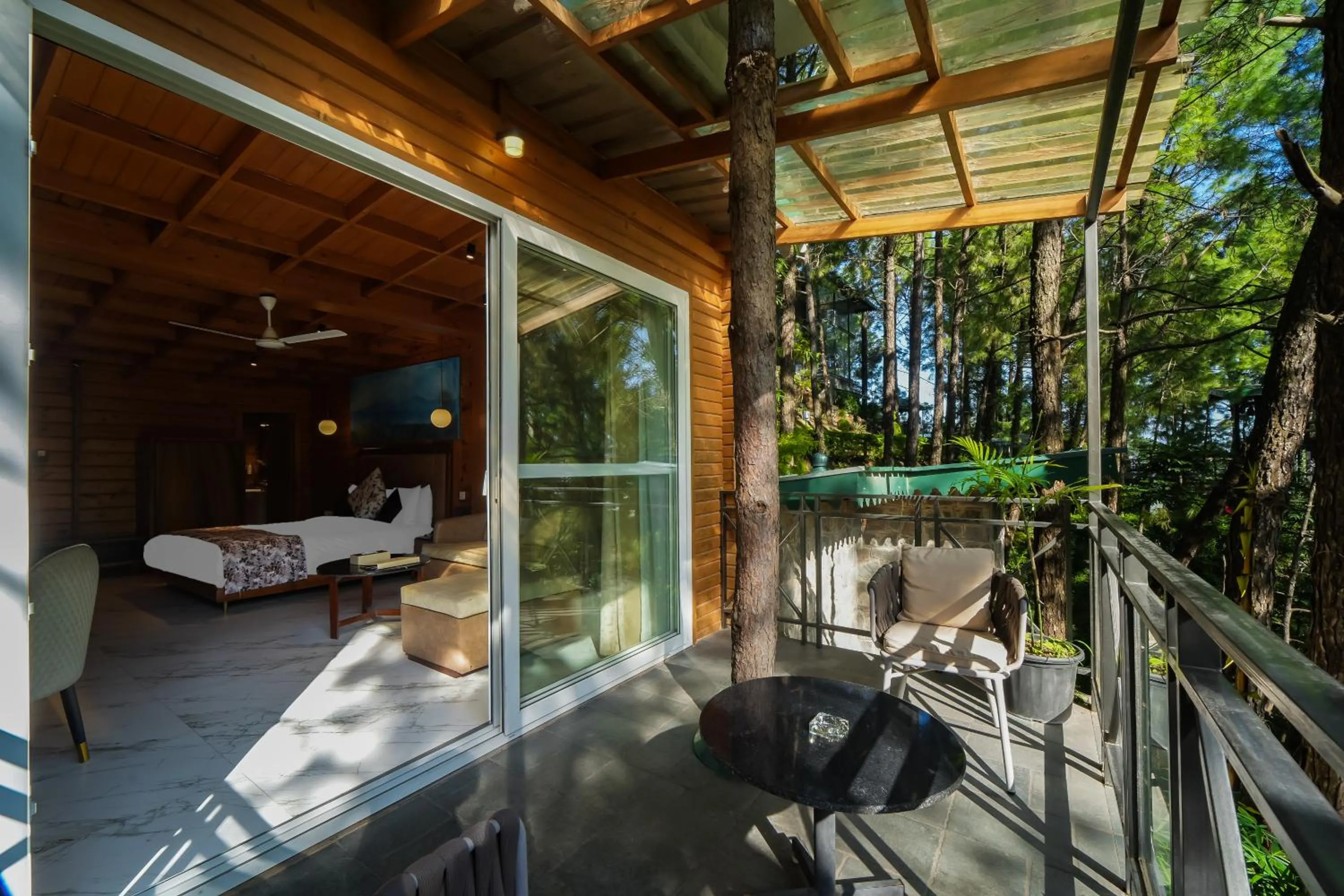 Balcony/Terrace in Kasauli Hills Resort