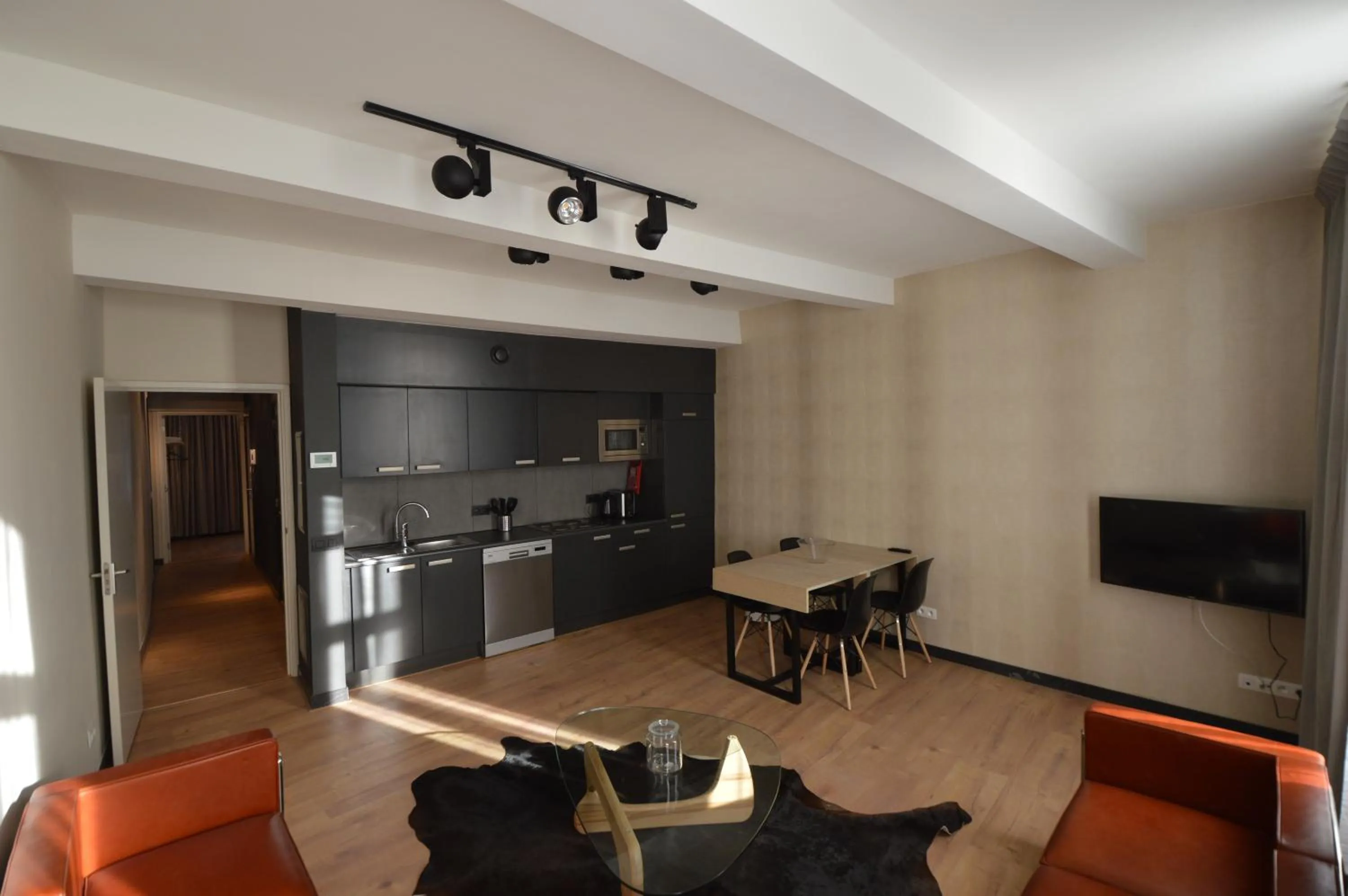 Kitchen or kitchenette in Amosa Liège City Centre Apart Donceel 6
