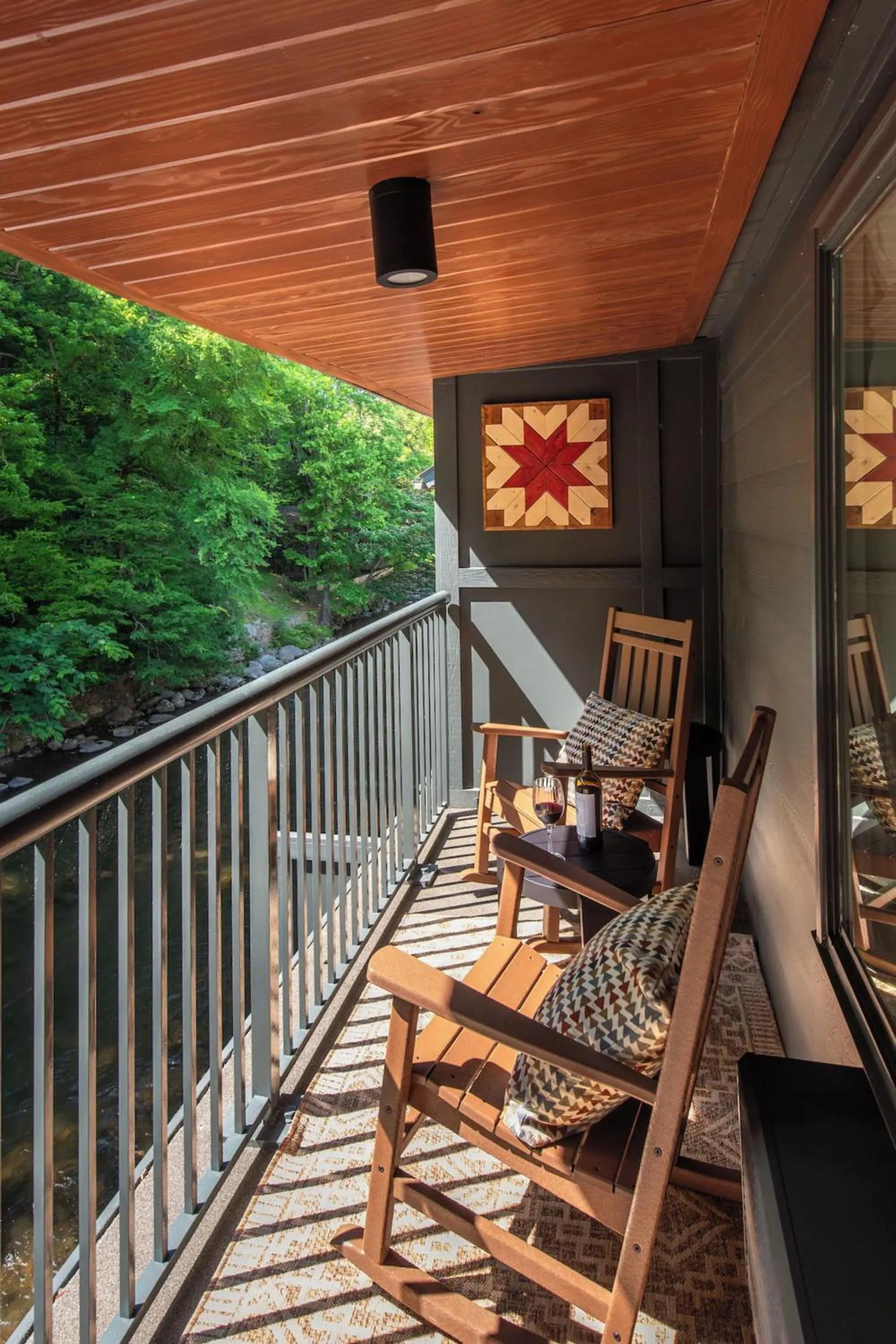 Balcony/Terrace in Historic Rocky Waters Inn, A Small Luxury Hotel