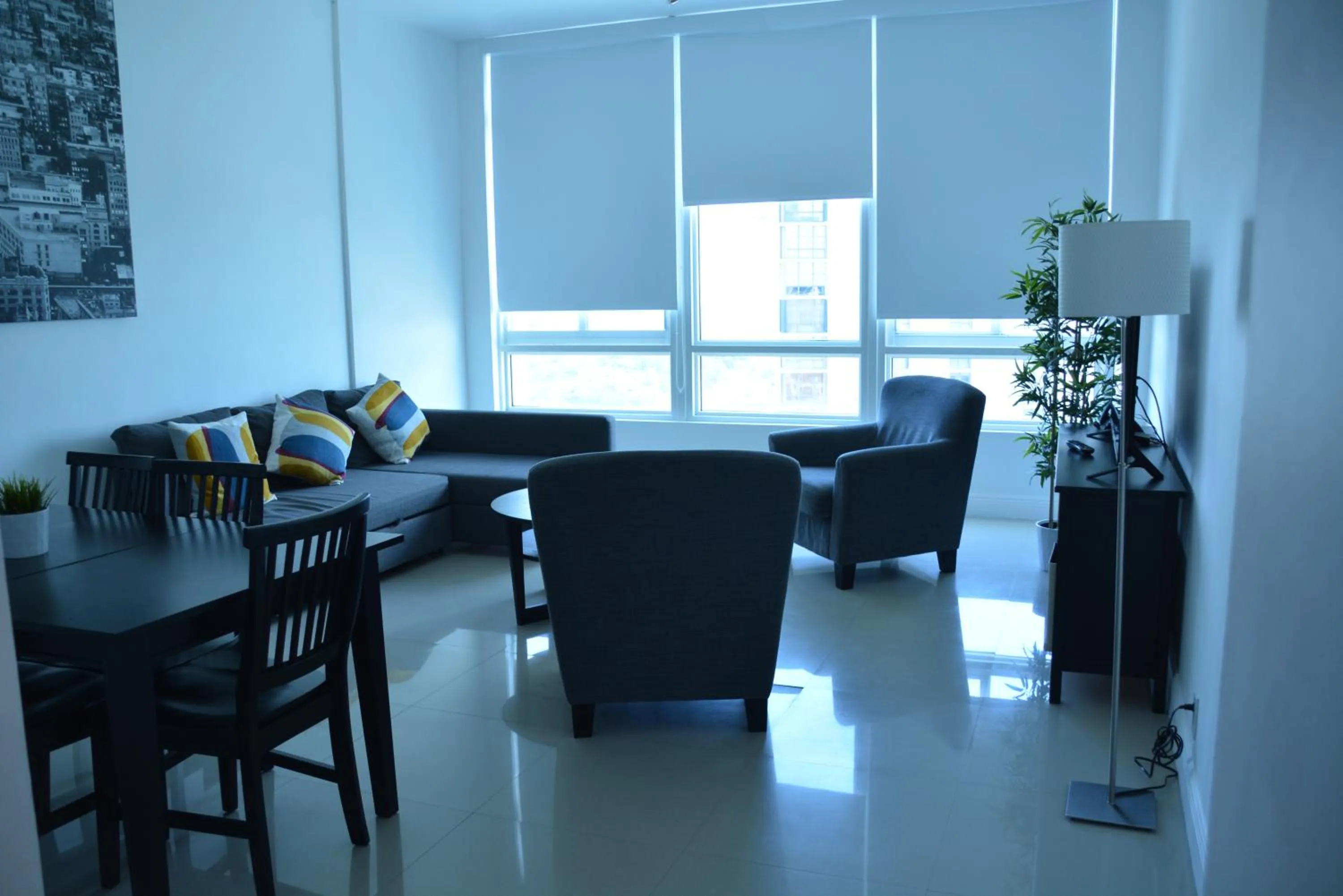Living room in New Point Miami Beach Apartments