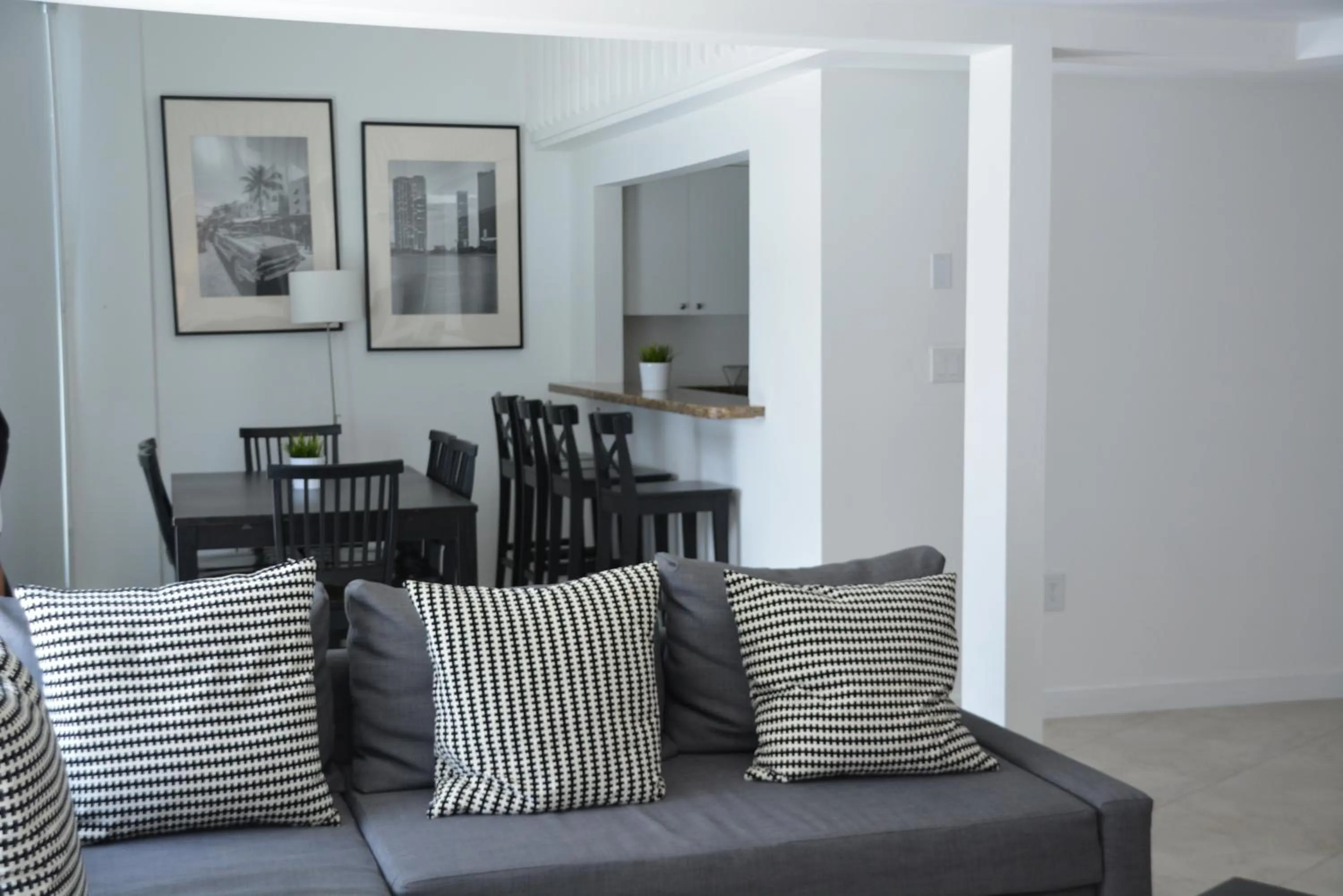 Living room in New Point Miami Beach Apartments