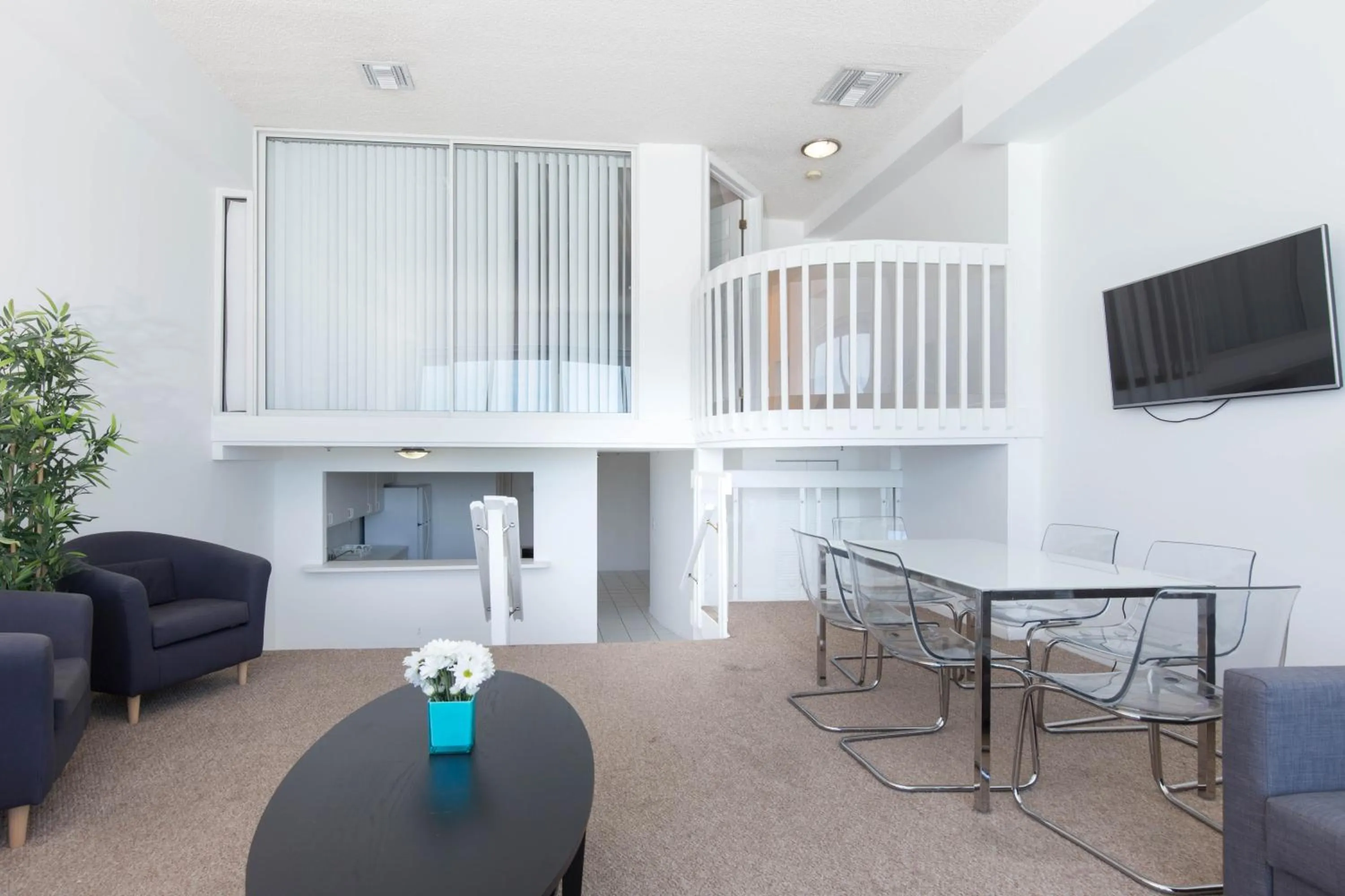 Living room in New Point Miami Beach Apartments