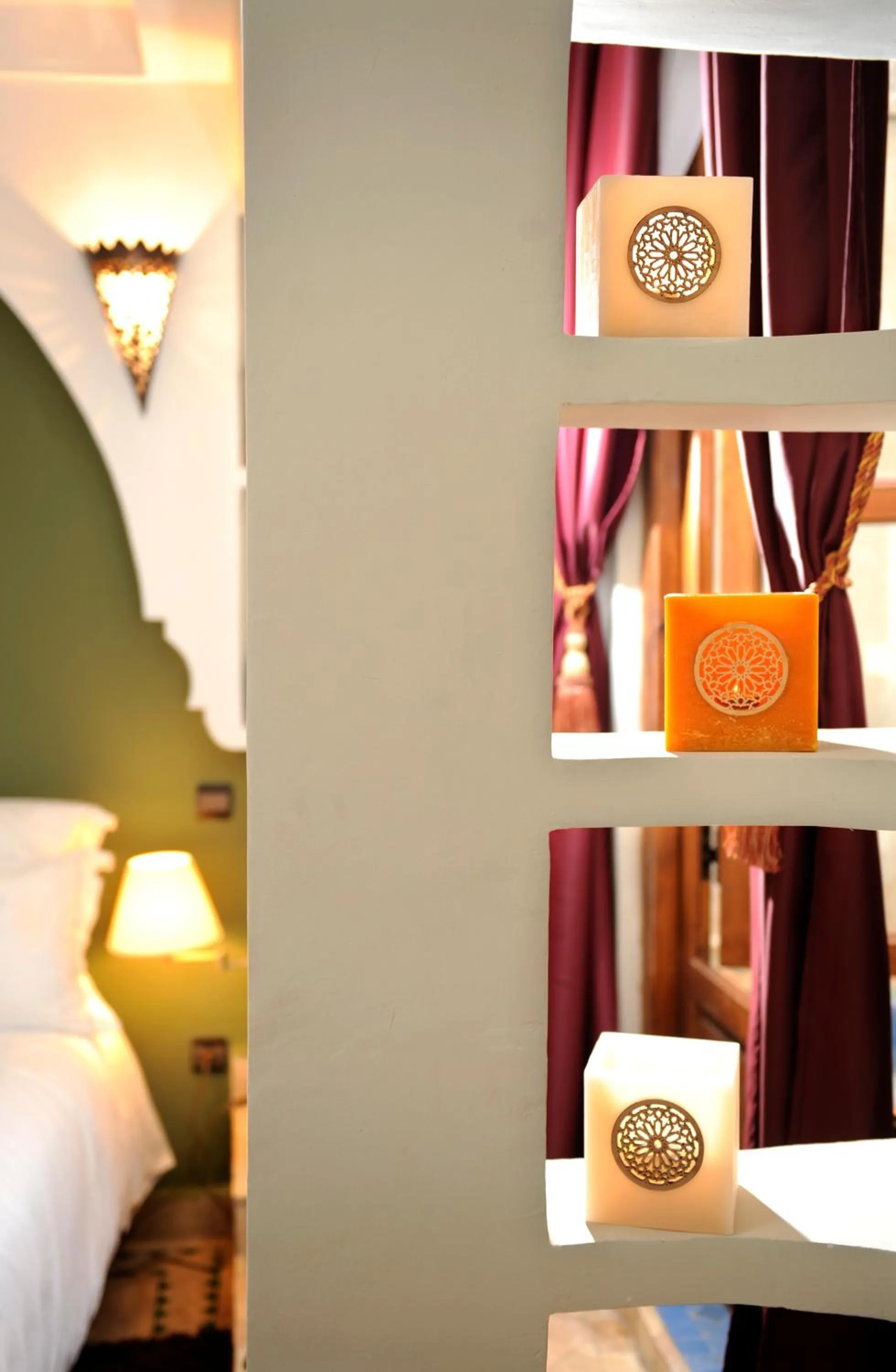 Decorative detail, Bed in Riad Belle Epoque