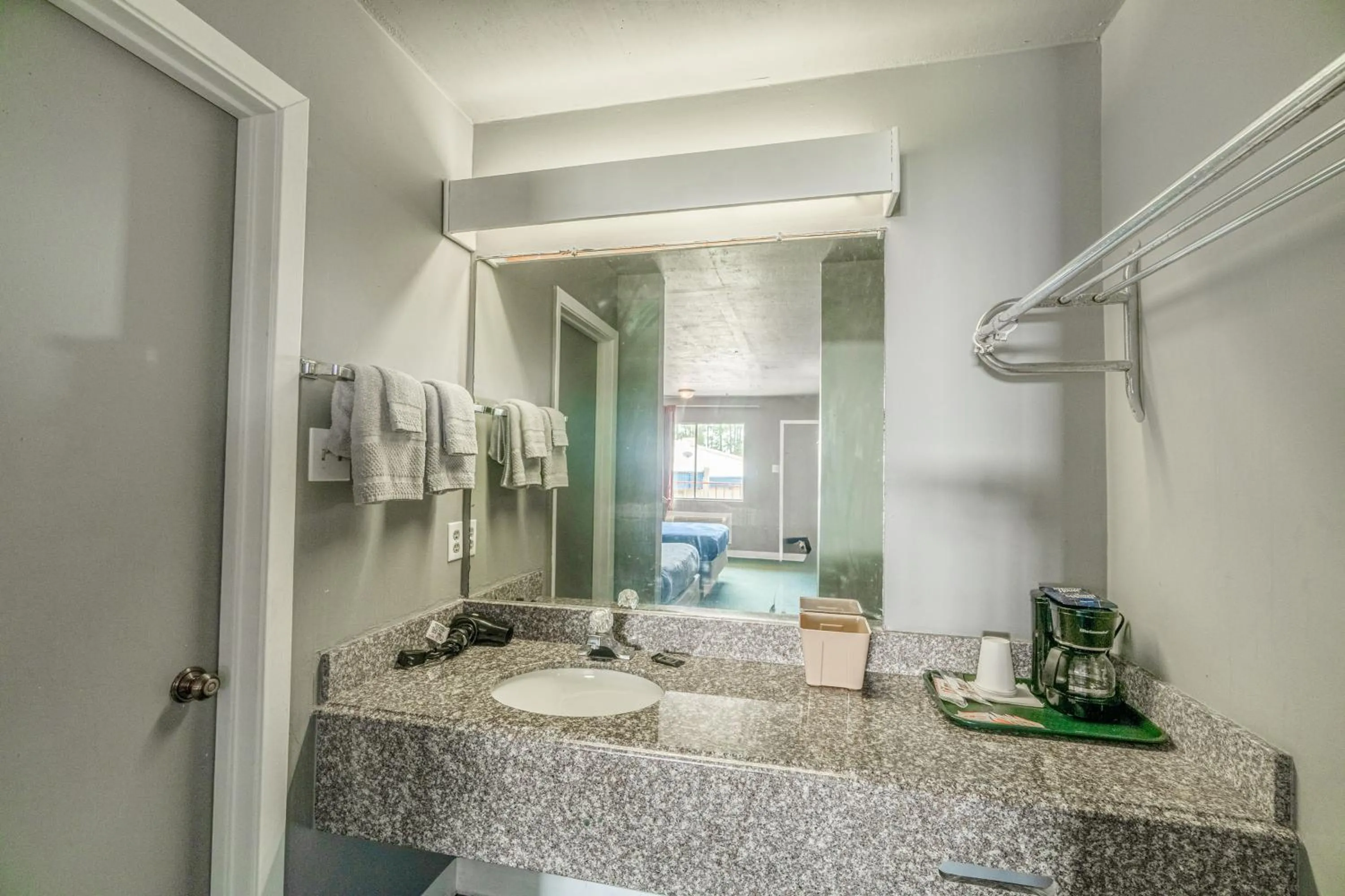 Bathroom in Economy Inn By OYO Livingston TX Hwy 59