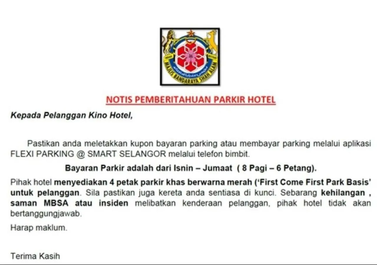 Logo/Certificate/Sign in Kino Hotel