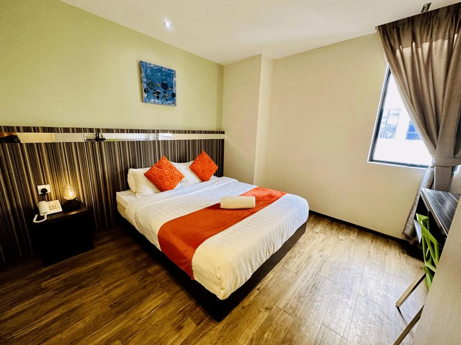 View (from property/room), Bed in Kino Hotel