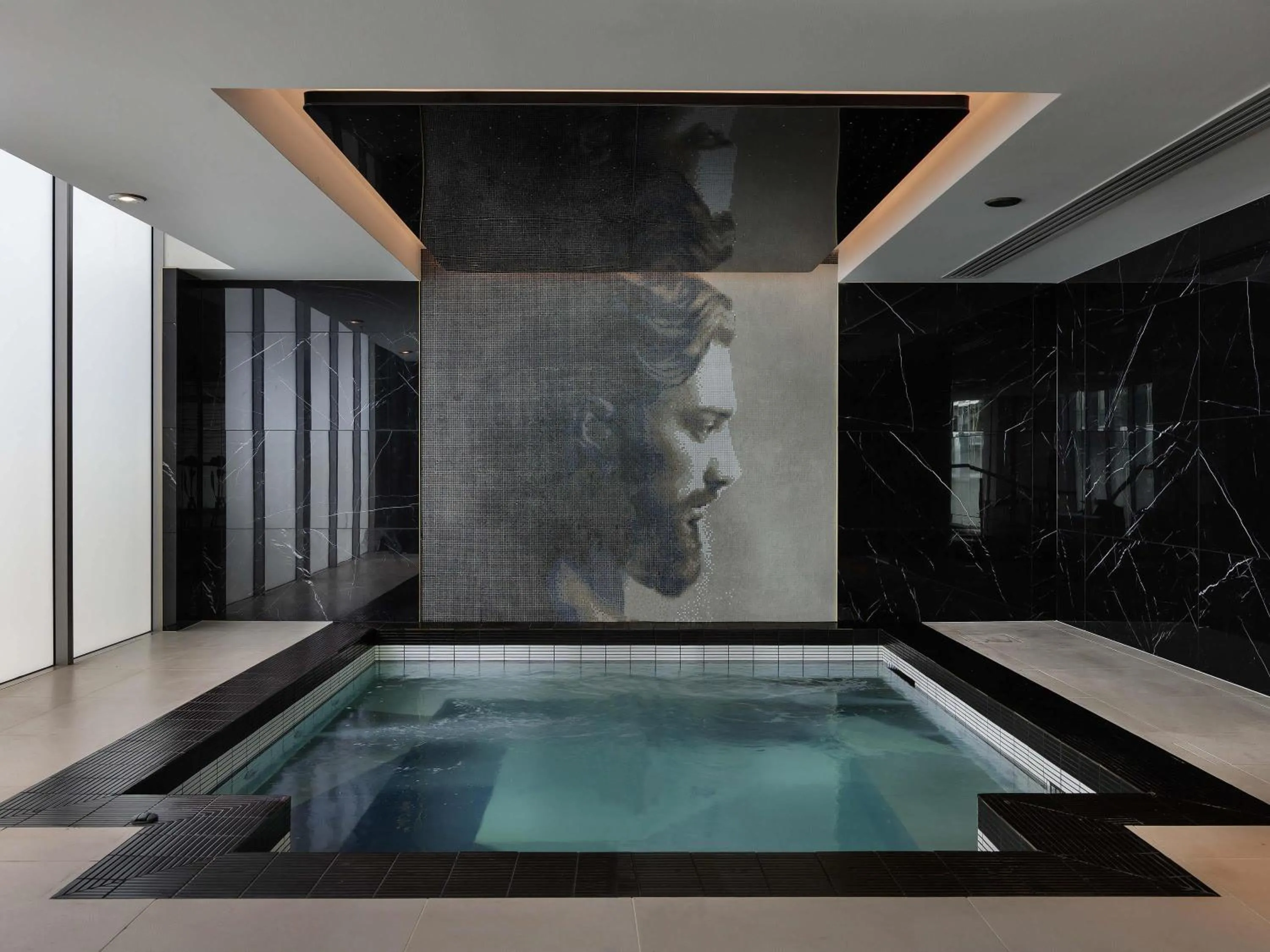 Pool view in Sofitel Auckland Viaduct Harbour