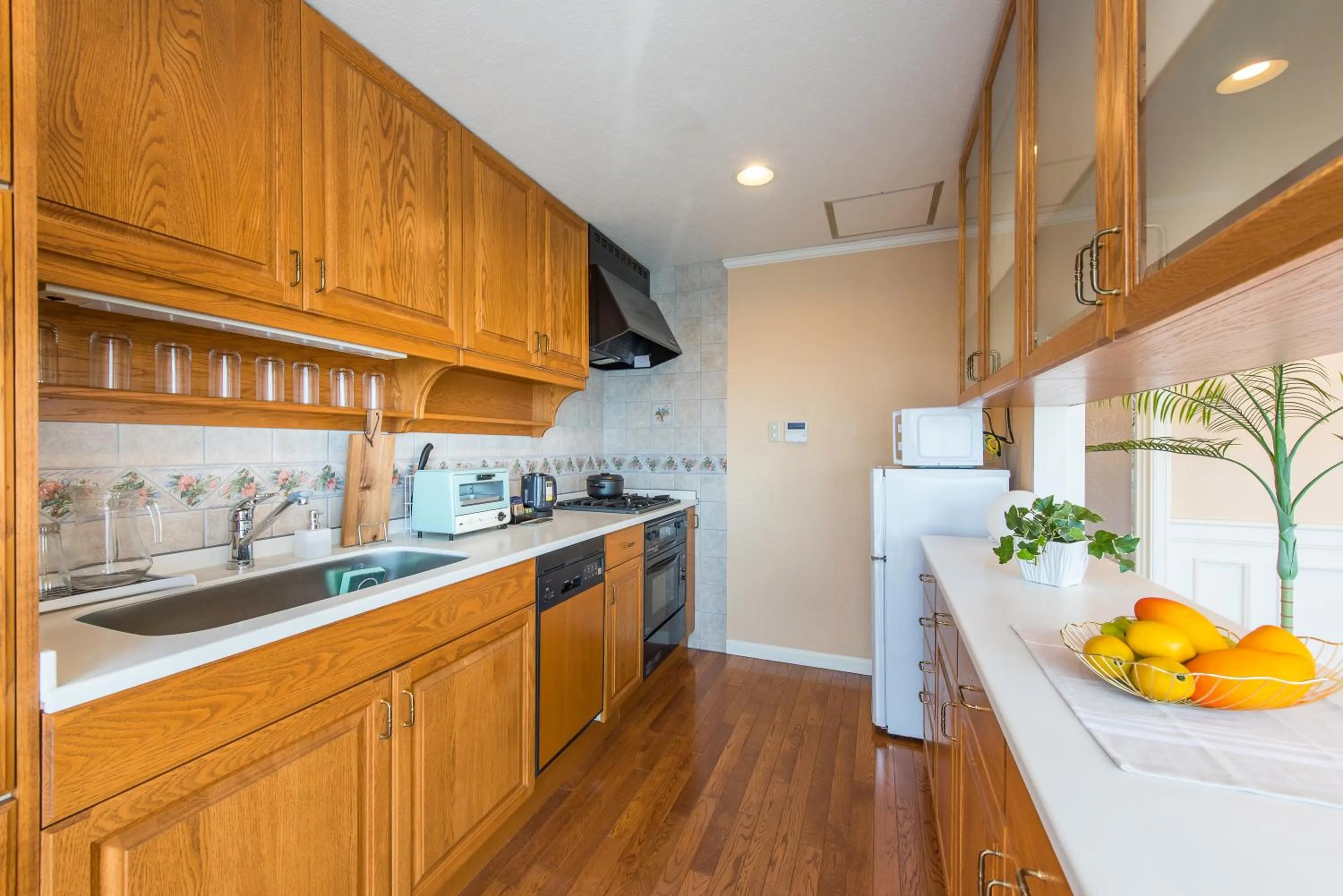 Kitchen or kitchenette in Enoca Hotel