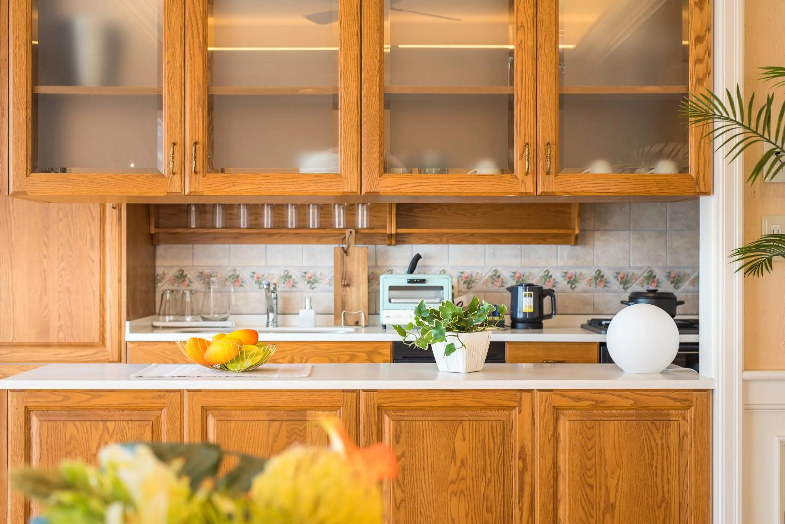 Kitchen or kitchenette in Enoca Hotel