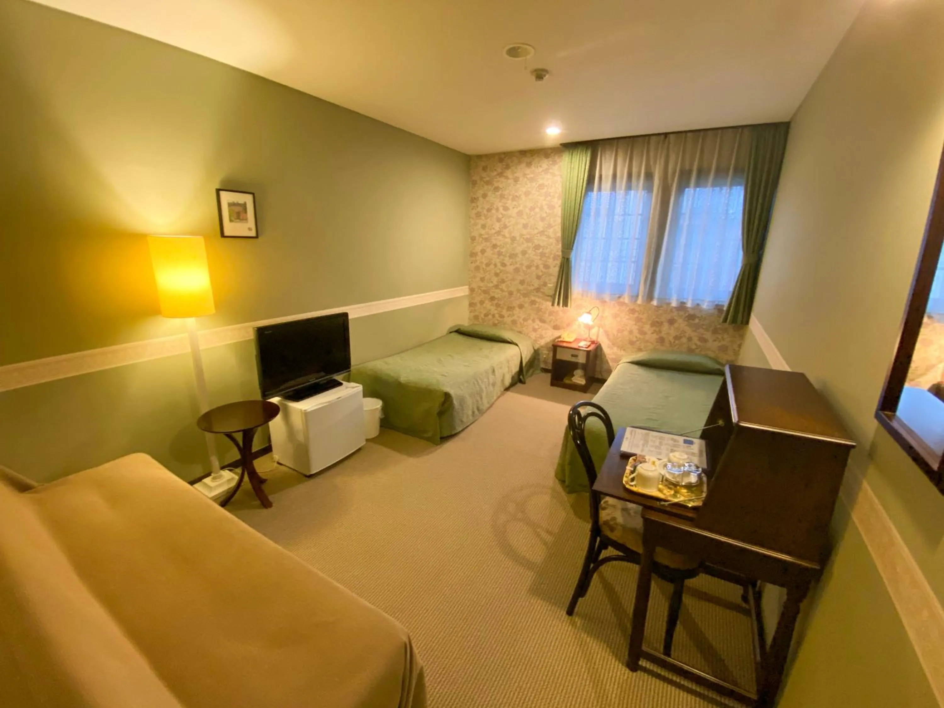 Bed in Camellia Inn Yukitsubaki