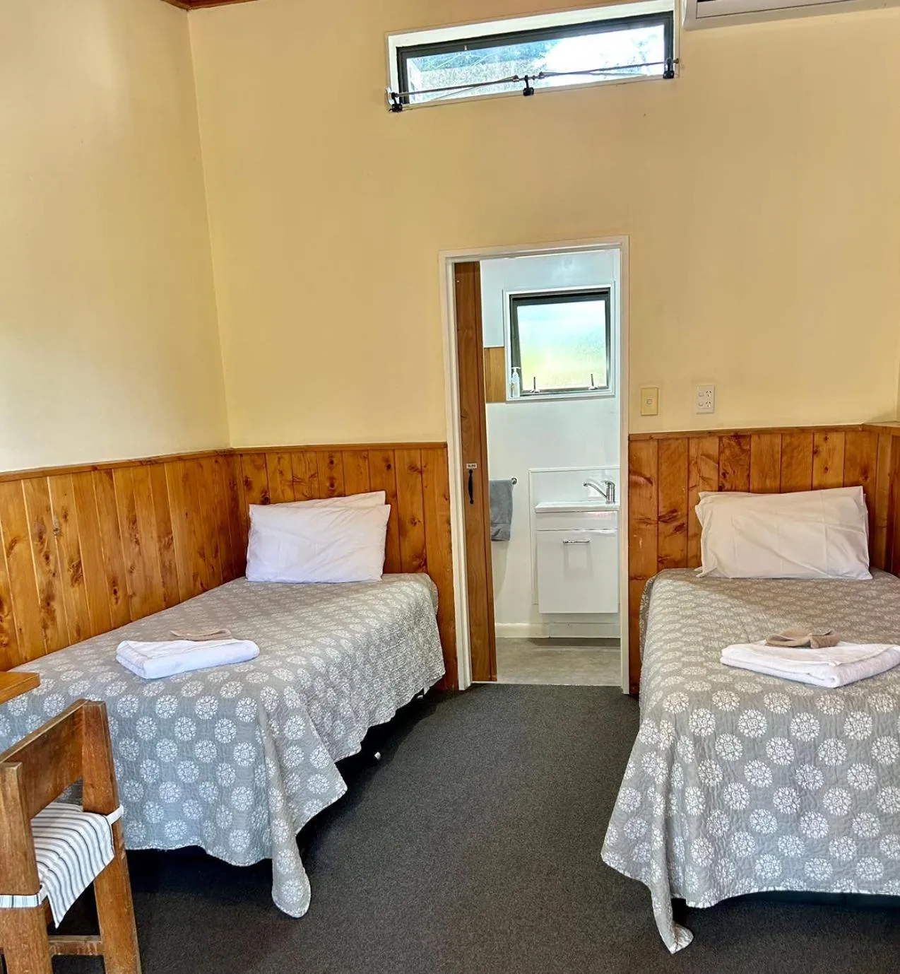 Twin Room in Mystery Creek Motel