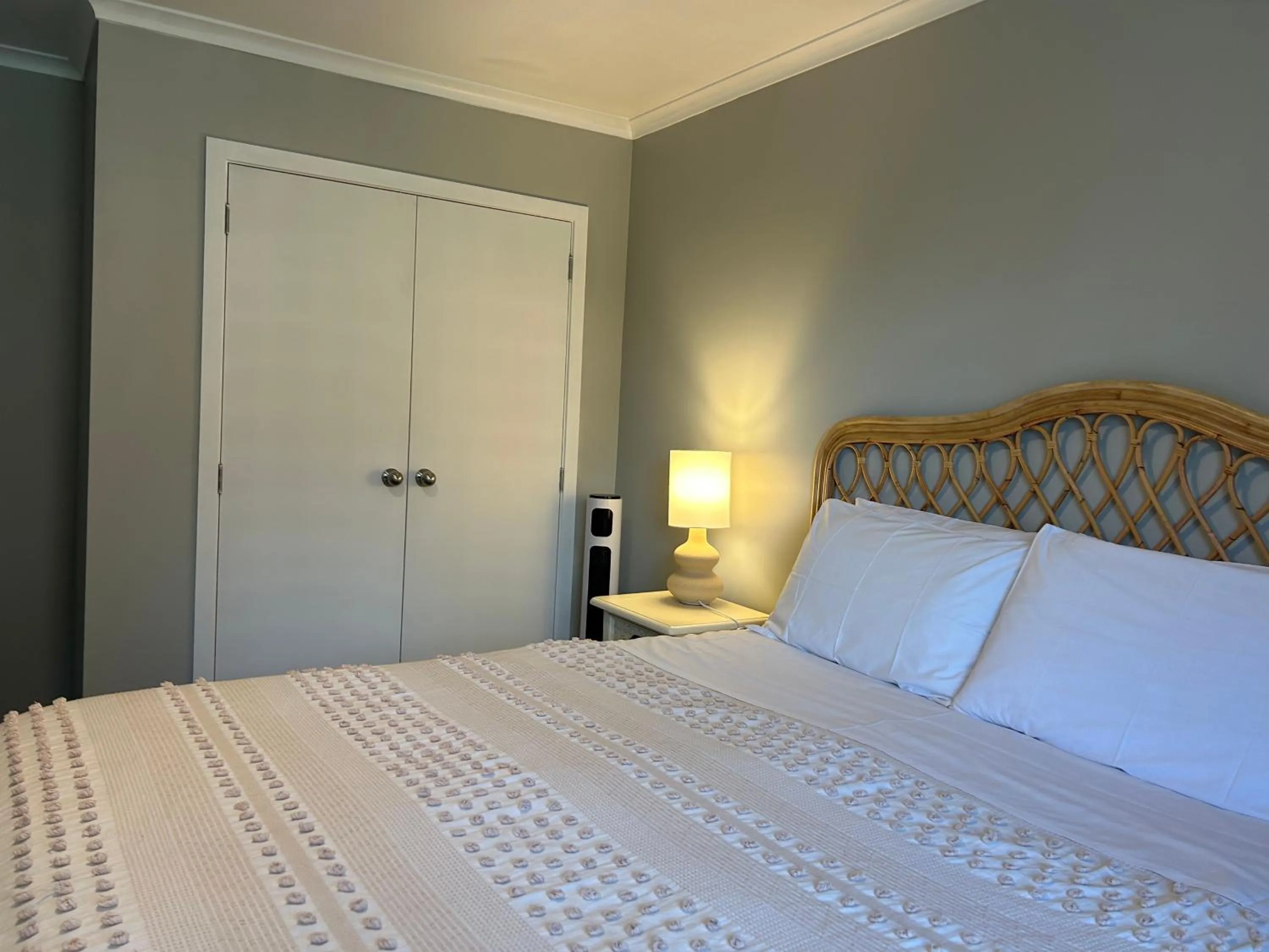 Bed in Mystery Creek Motel