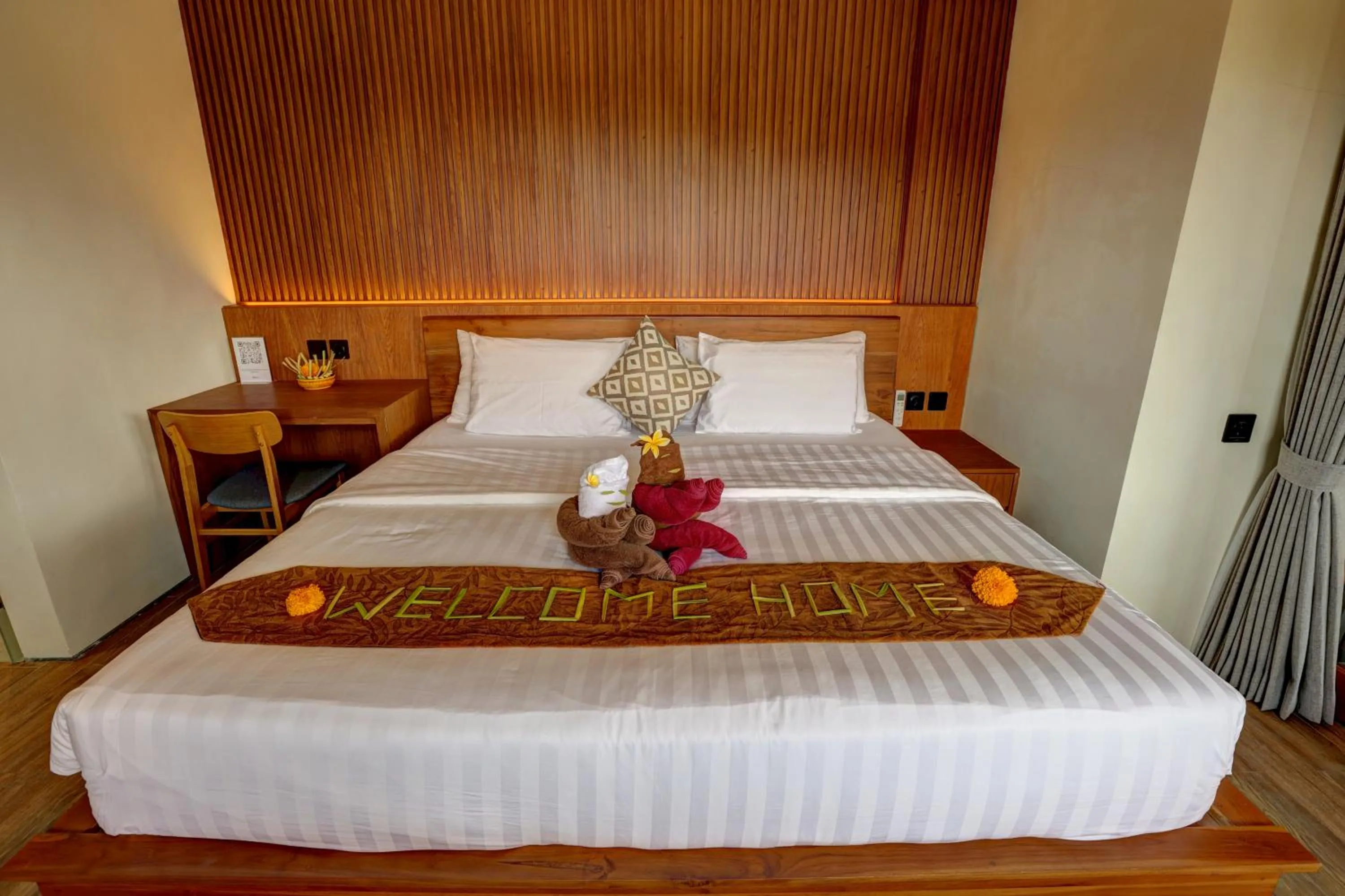 Bed in Kun - Kun Guest House Ubud