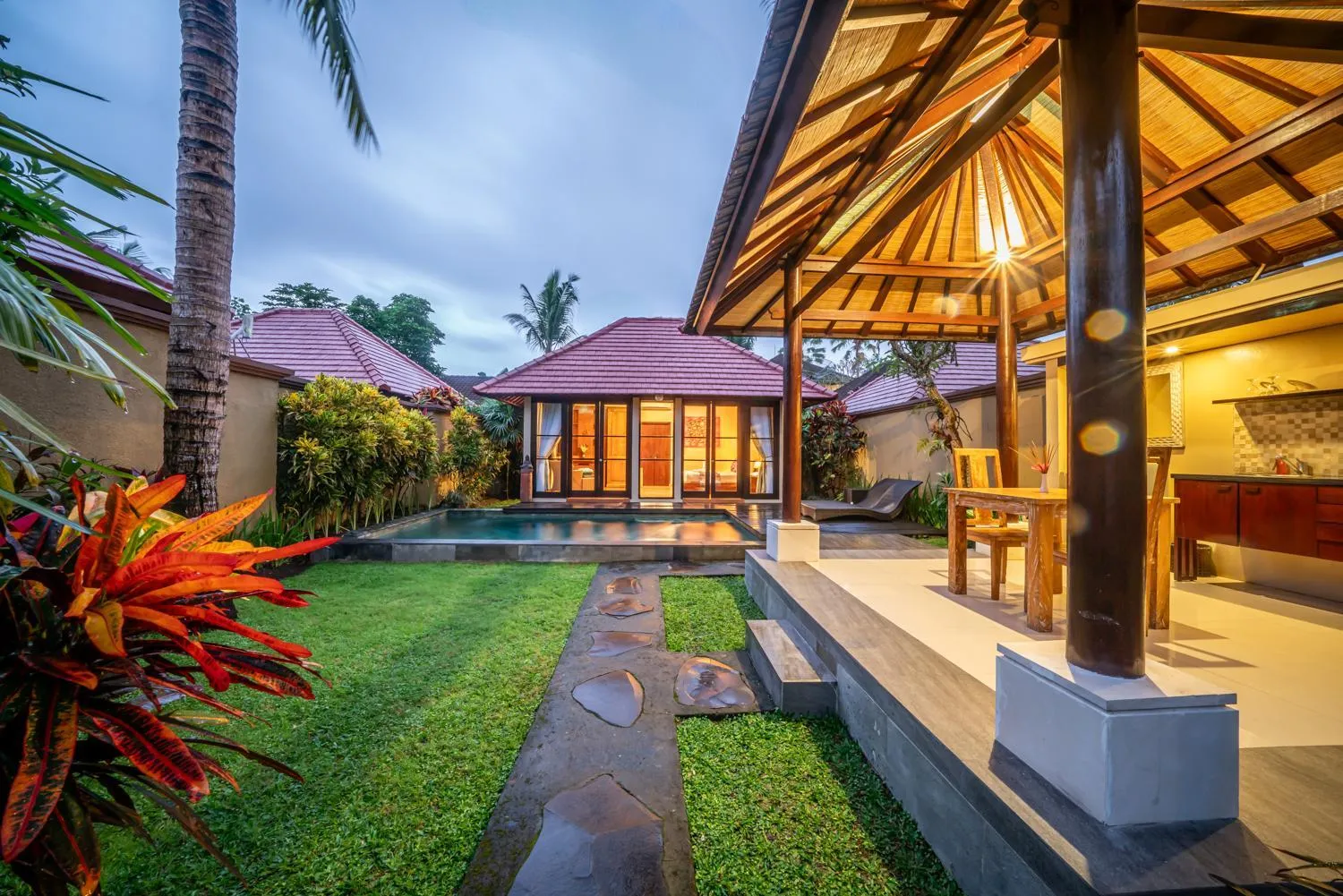 Garden in The Kampung Ubud Villa