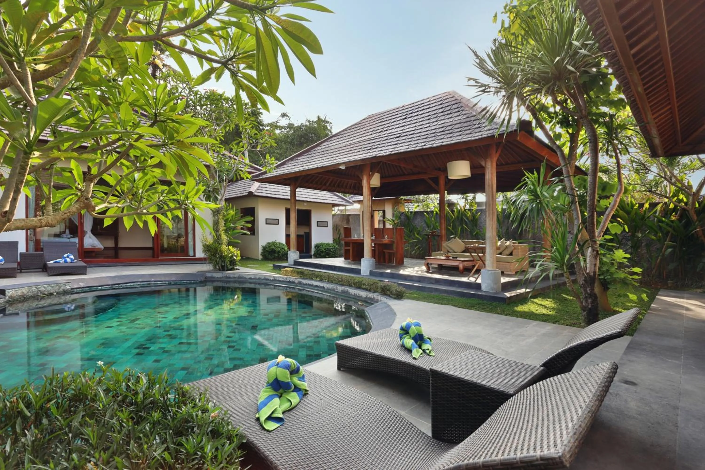 Swimming pool in The Kampung Ubud Villa