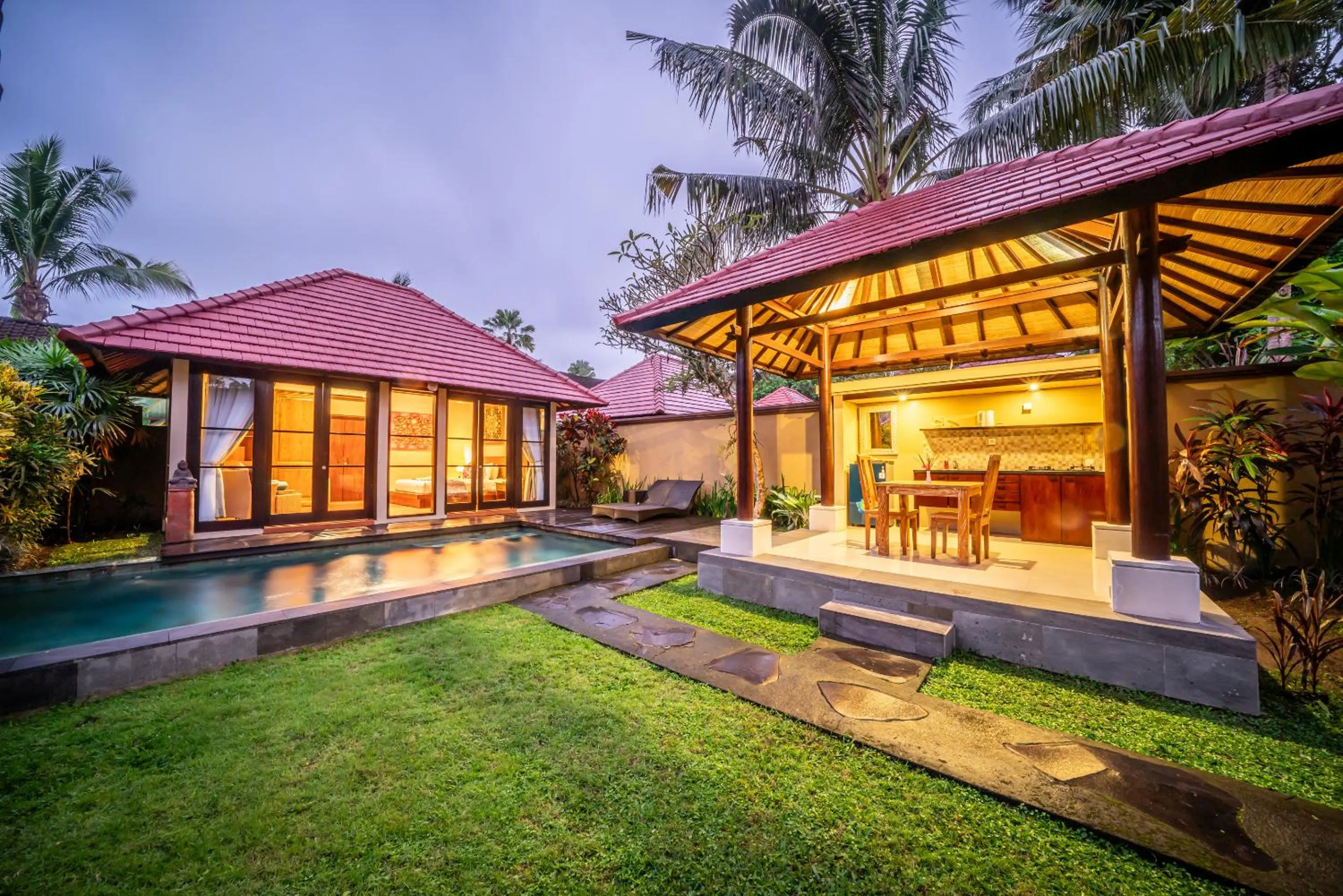 Garden in The Kampung Ubud Villa