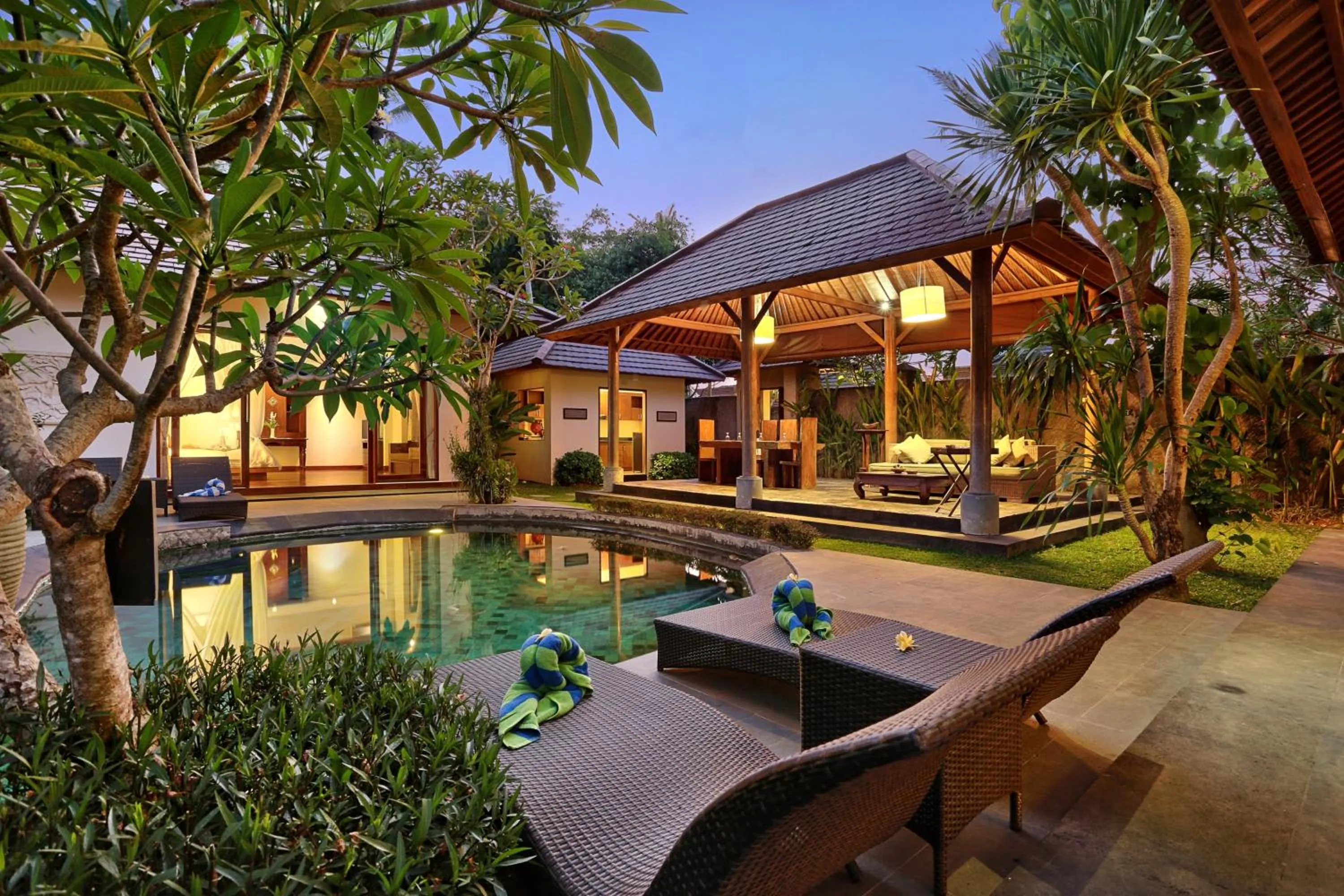 Swimming pool in The Kampung Ubud Villa
