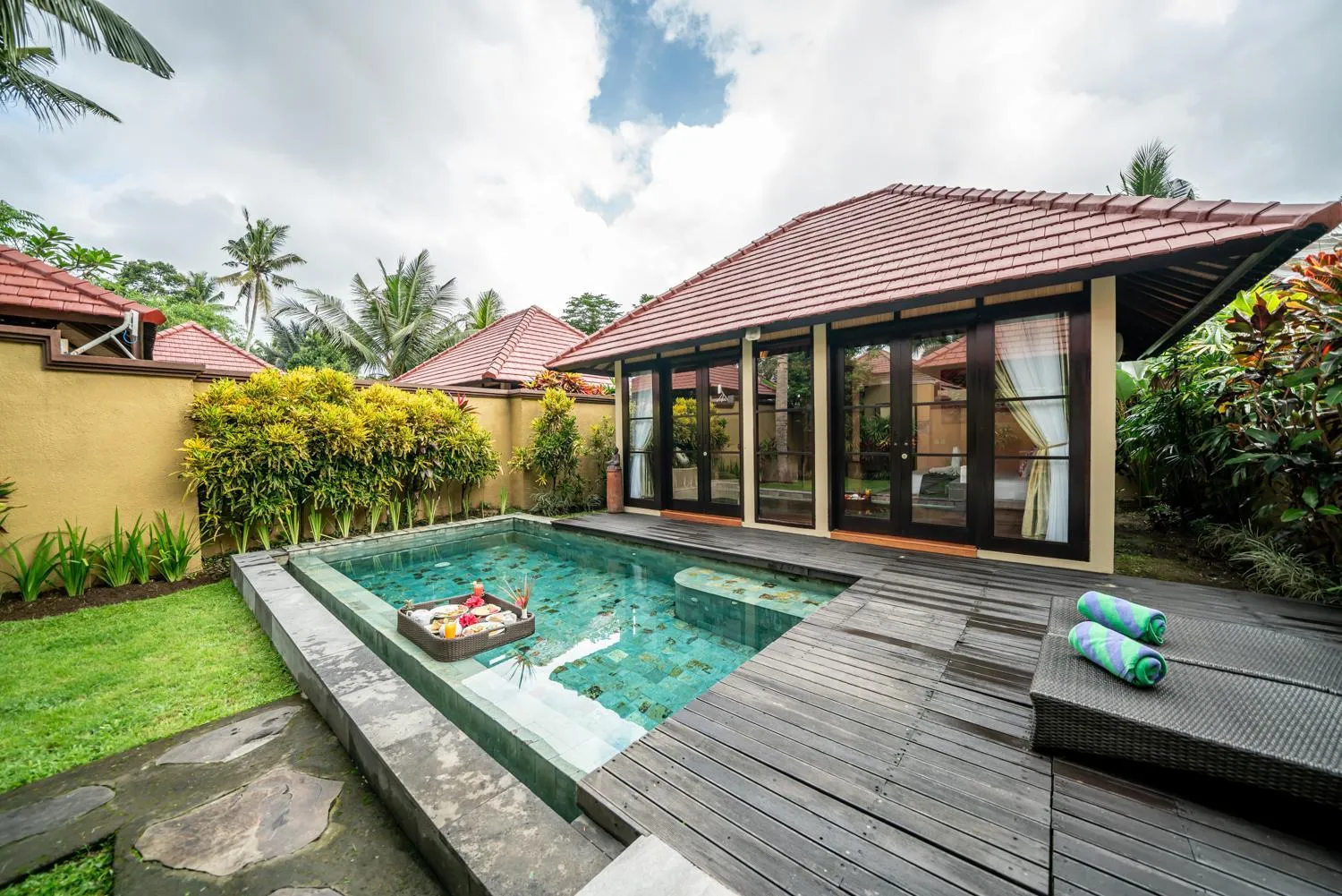Garden view in The Kampung Ubud Villa