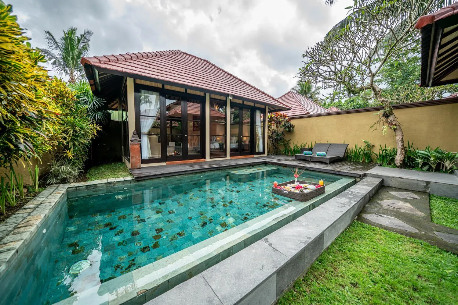 Pool view in The Kampung Ubud Villa