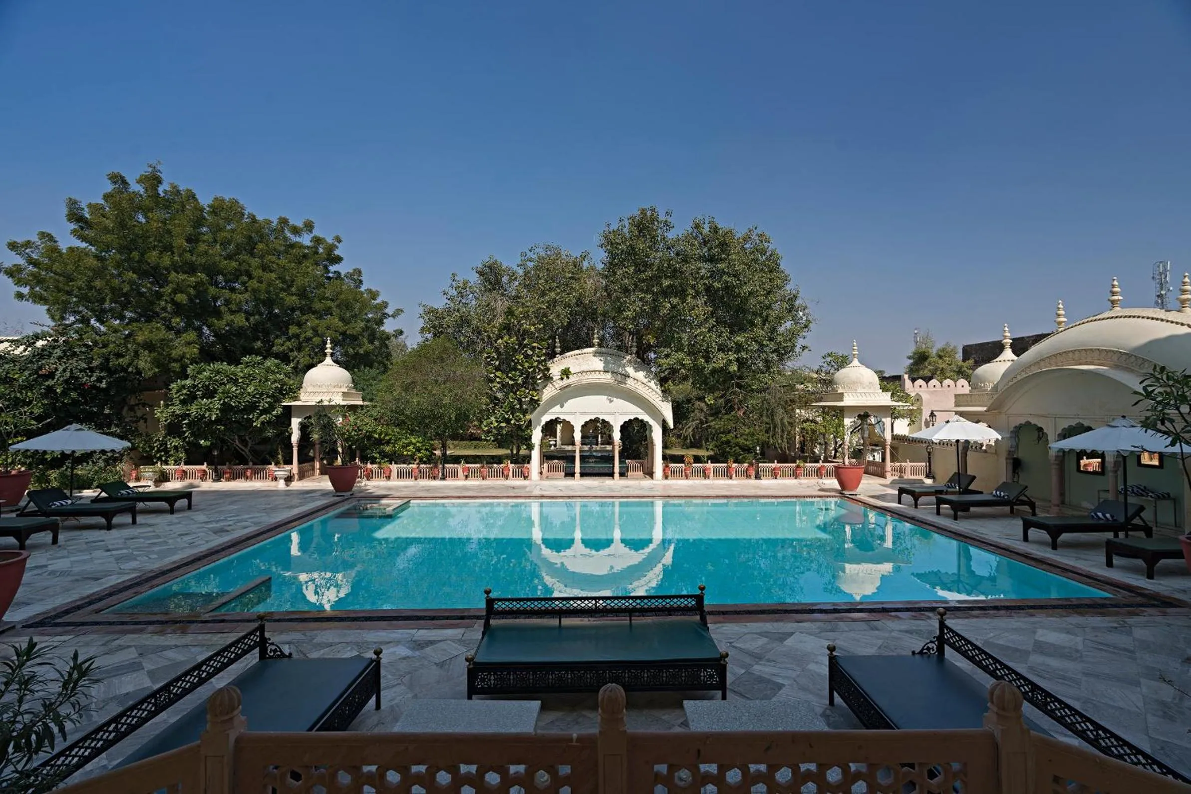 Swimming pool in Alsisar Mahal- Heritage Hotel