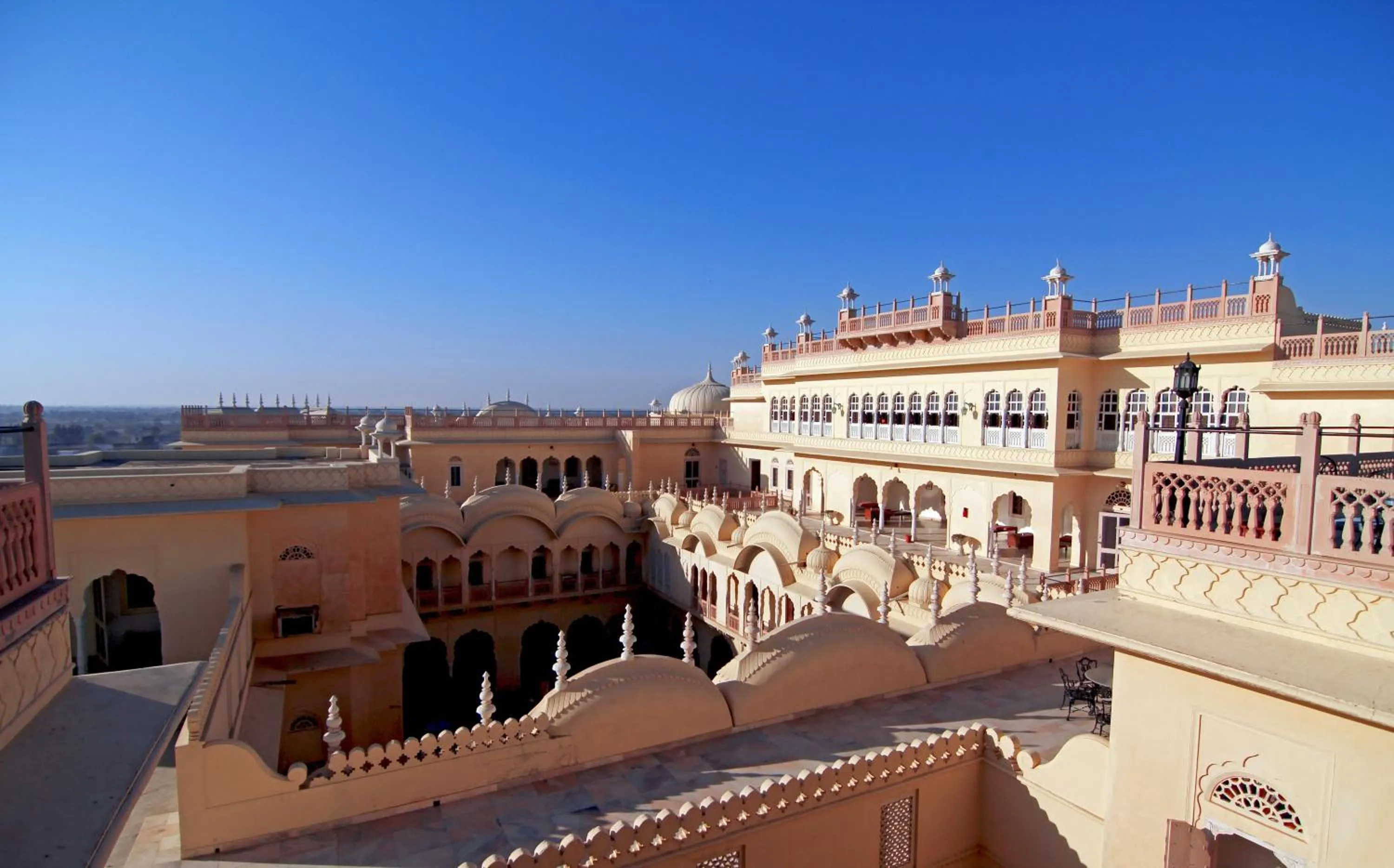 Facade/entrance in Alsisar Mahal- Heritage Hotel