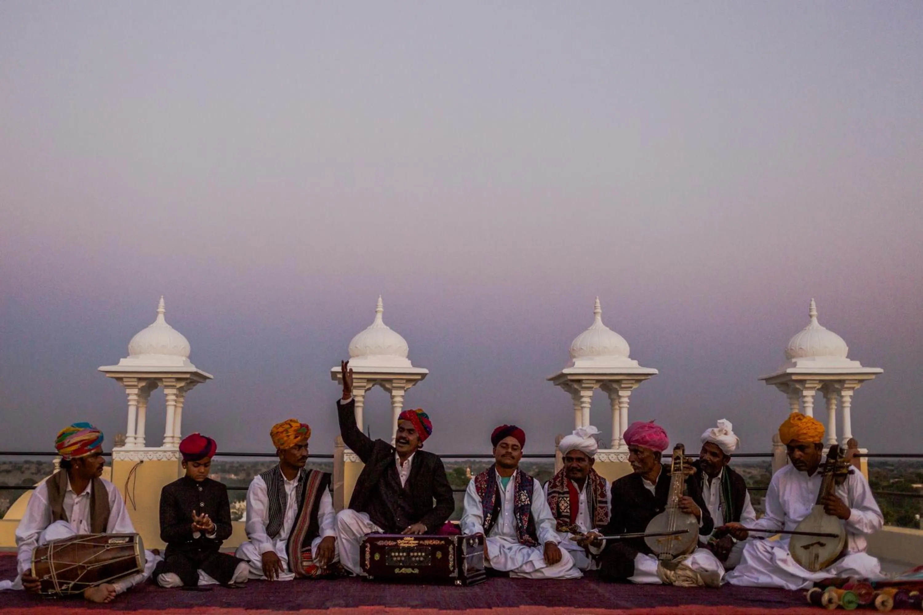 Evening entertainment in Alsisar Mahal- Heritage Hotel