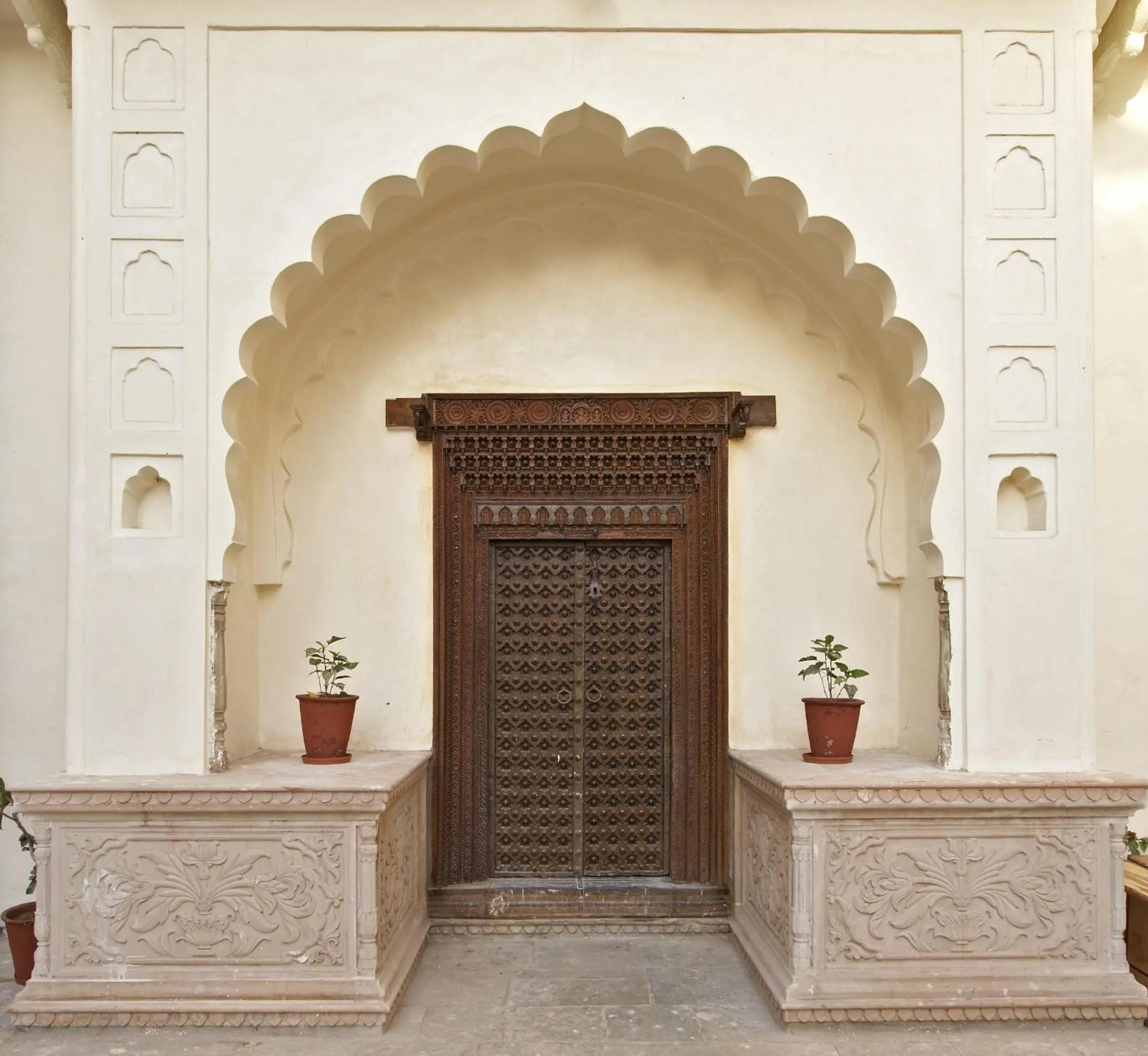 Facade/entrance in Alsisar Mahal- Heritage Hotel