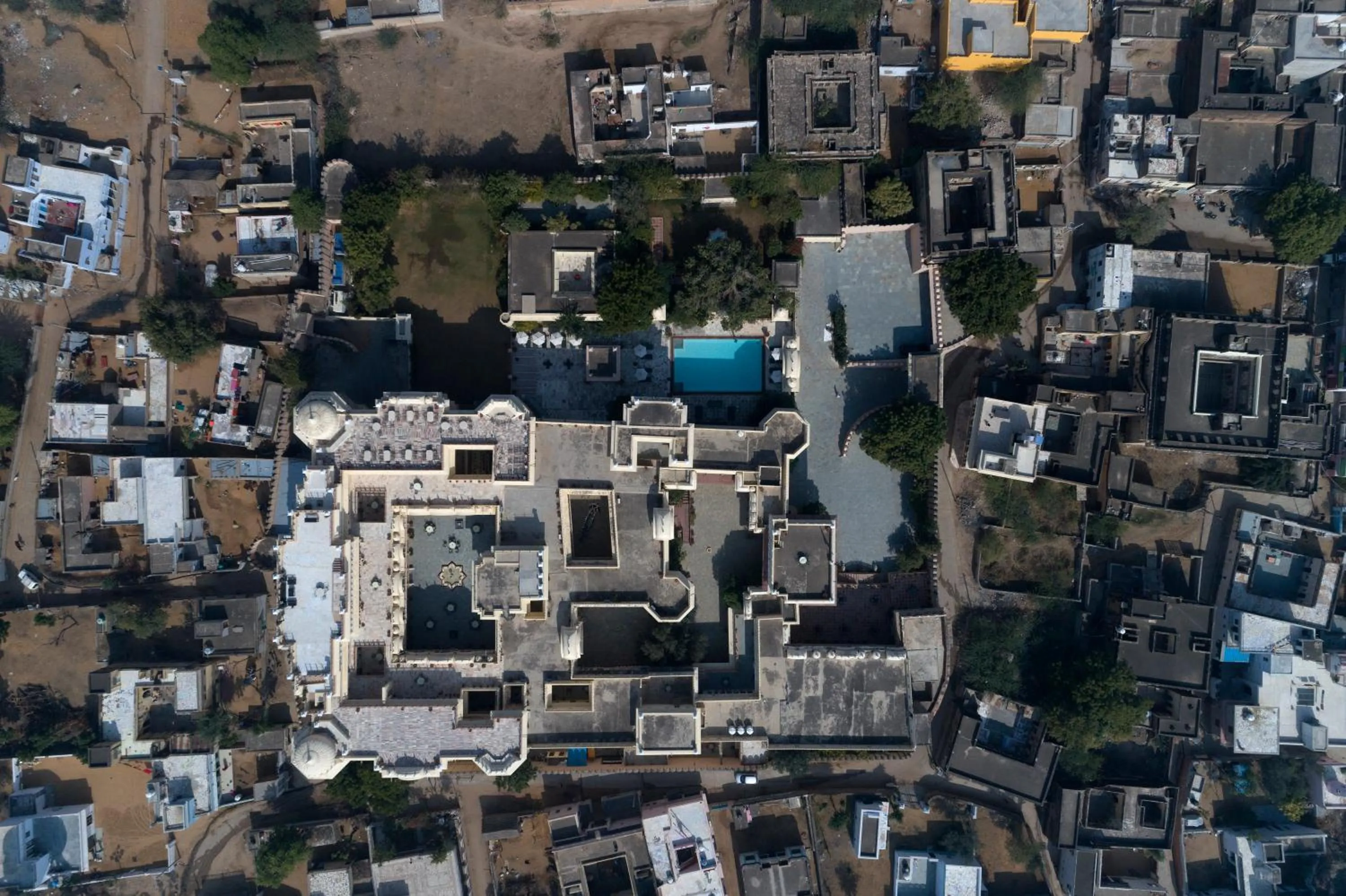 Bird's eye view in Alsisar Mahal- Heritage Hotel