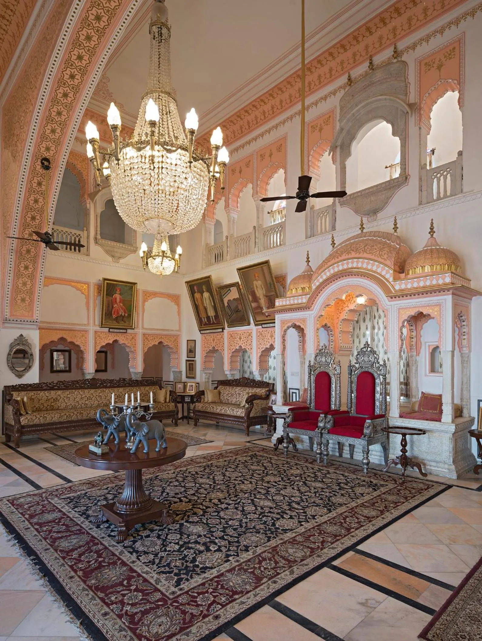 Decorative detail in Alsisar Mahal- Heritage Hotel