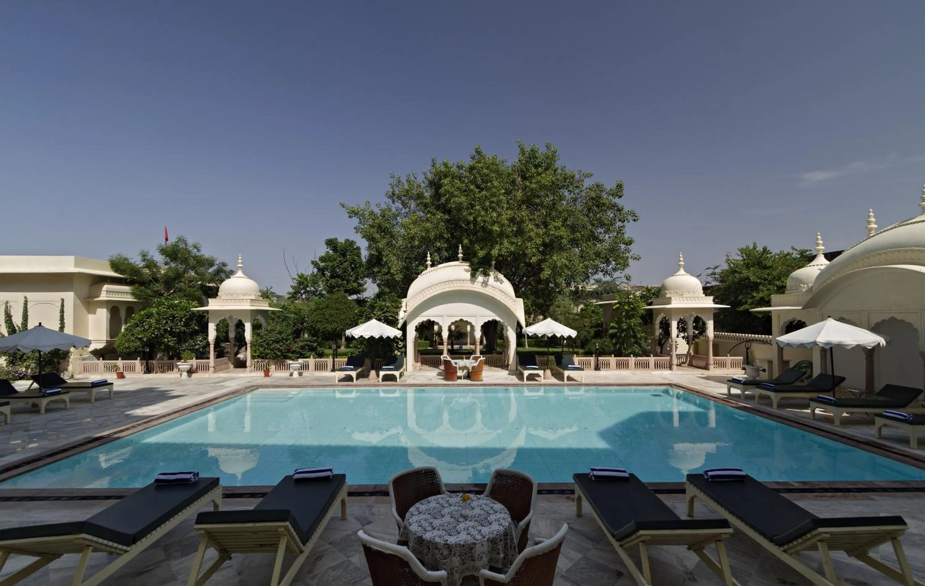 Swimming pool in Alsisar Mahal- Heritage Hotel