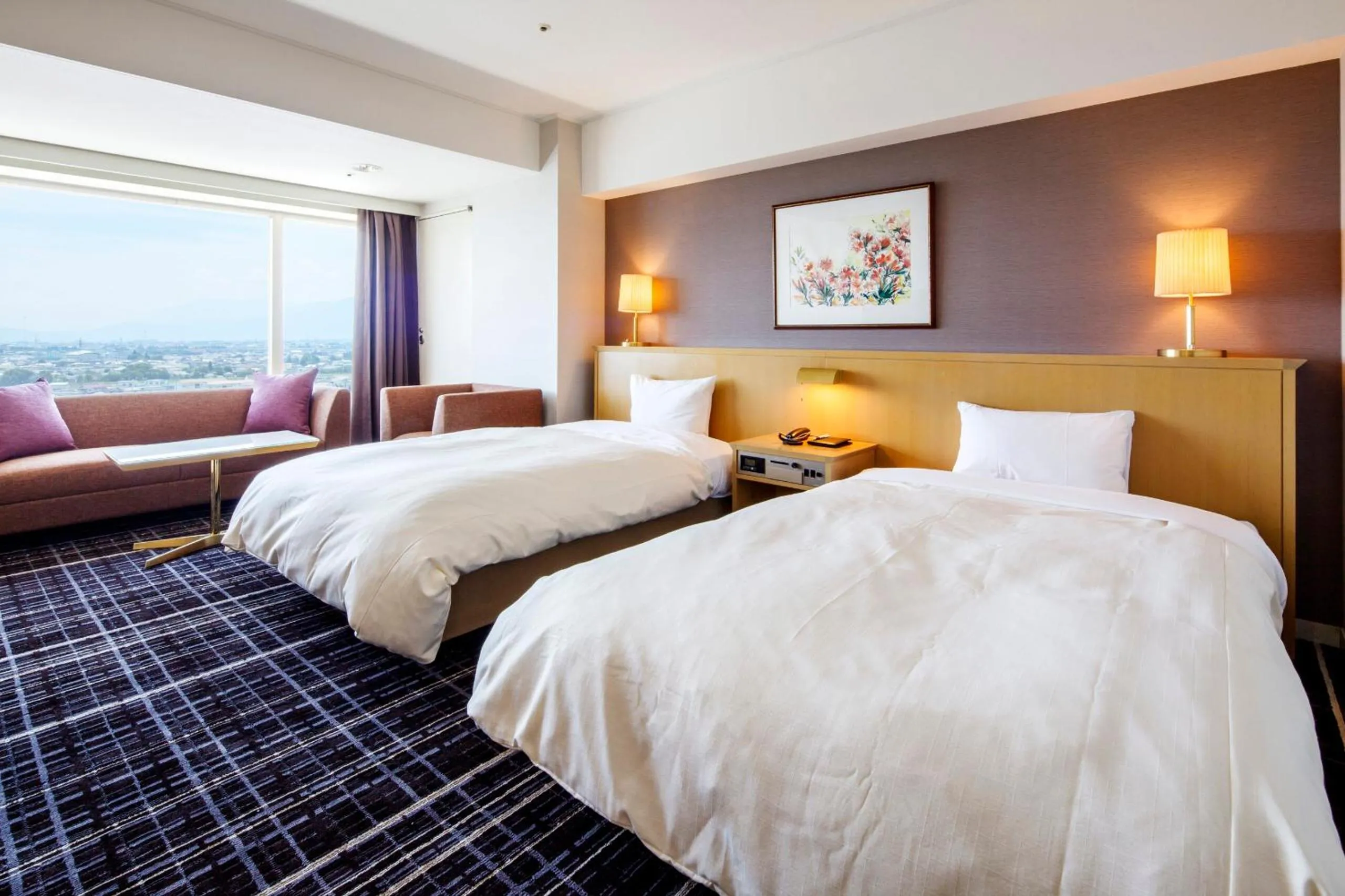 Bed in Kofu Kinenbi Hotel