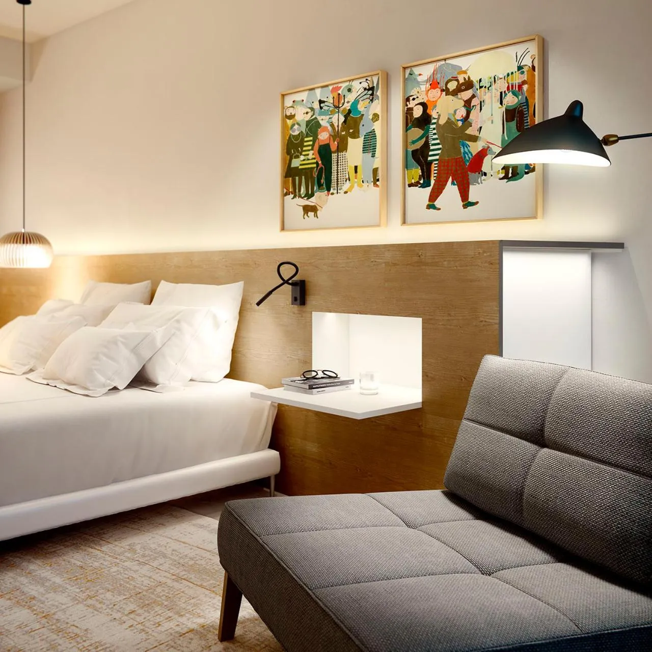 Decorative detail, Bed in Hotel Bide Bide Tolosa