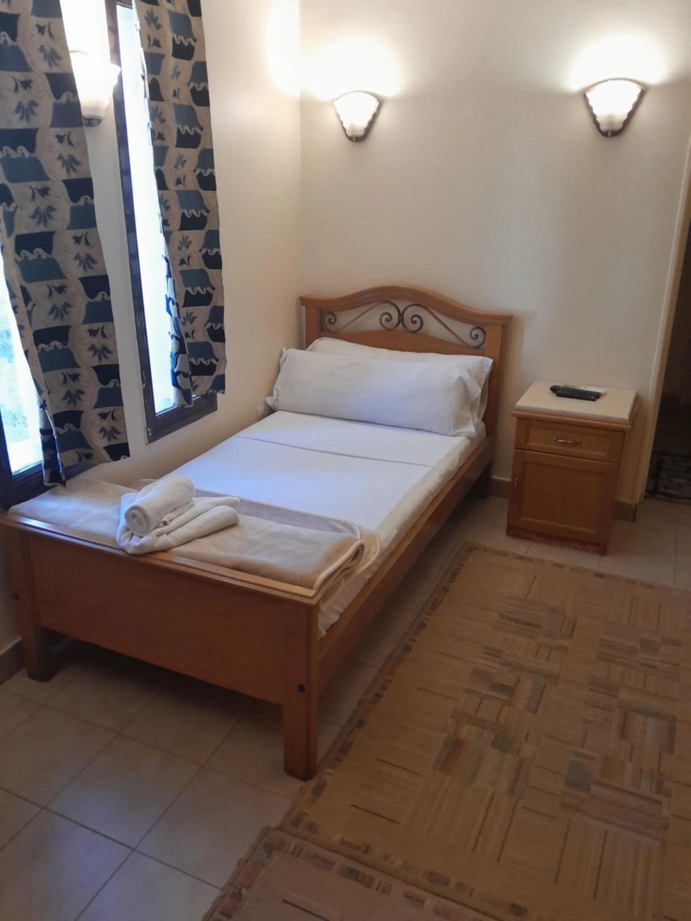 Bed in Applicators Hotel