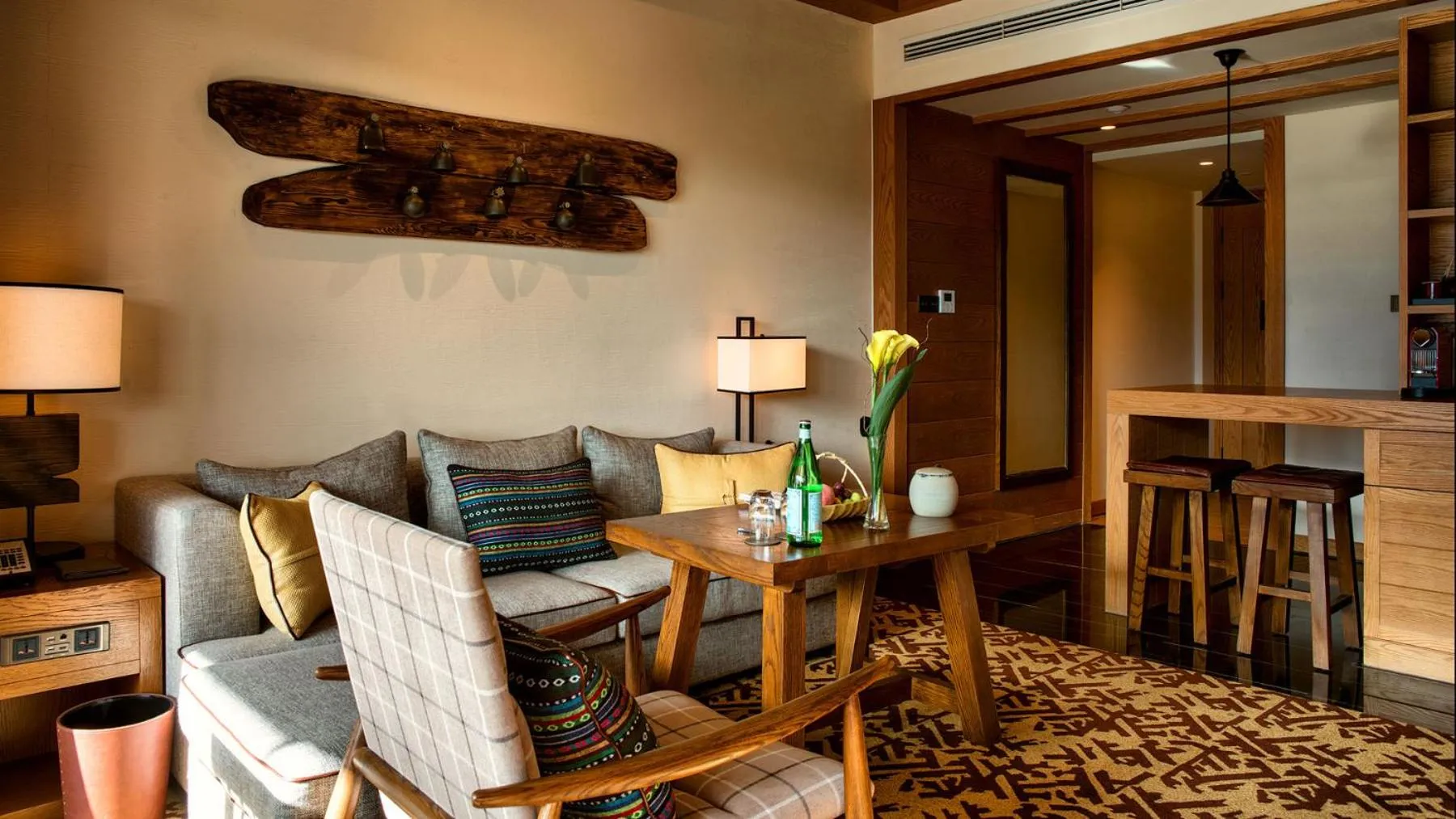 Living room in Jinmao Pureal Mountain Liiang