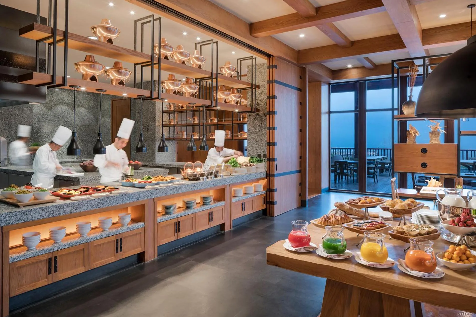 Food in Jinmao Pureal Mountain Liiang