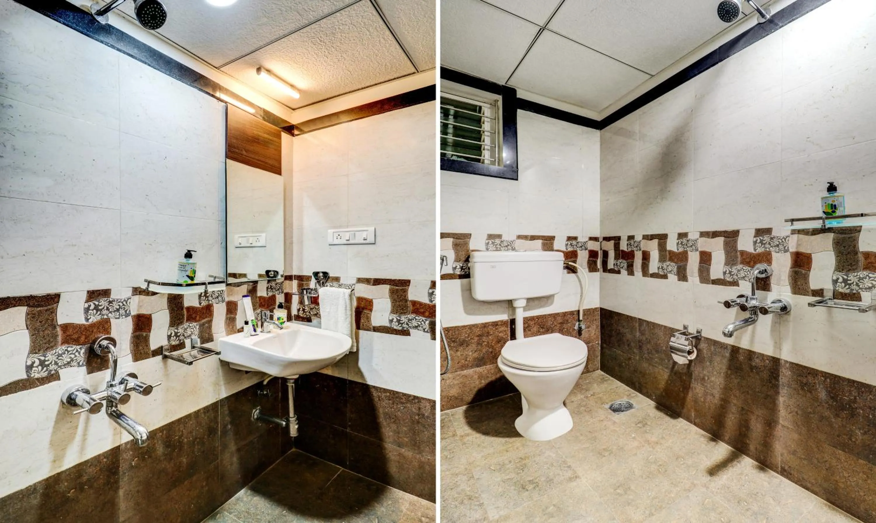 Bathroom in Treebo Saga Apartment