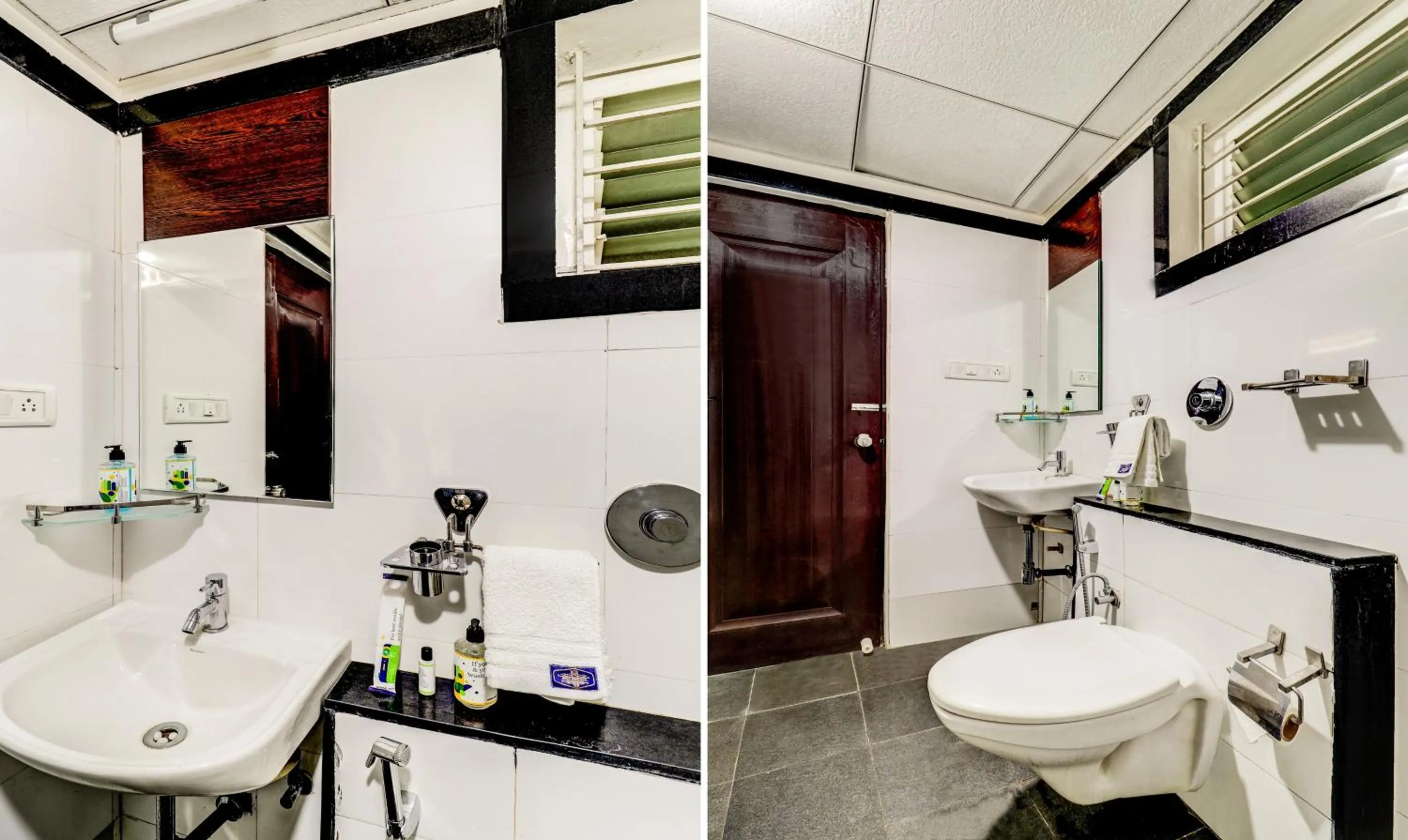 Bathroom in Treebo Saga Apartment