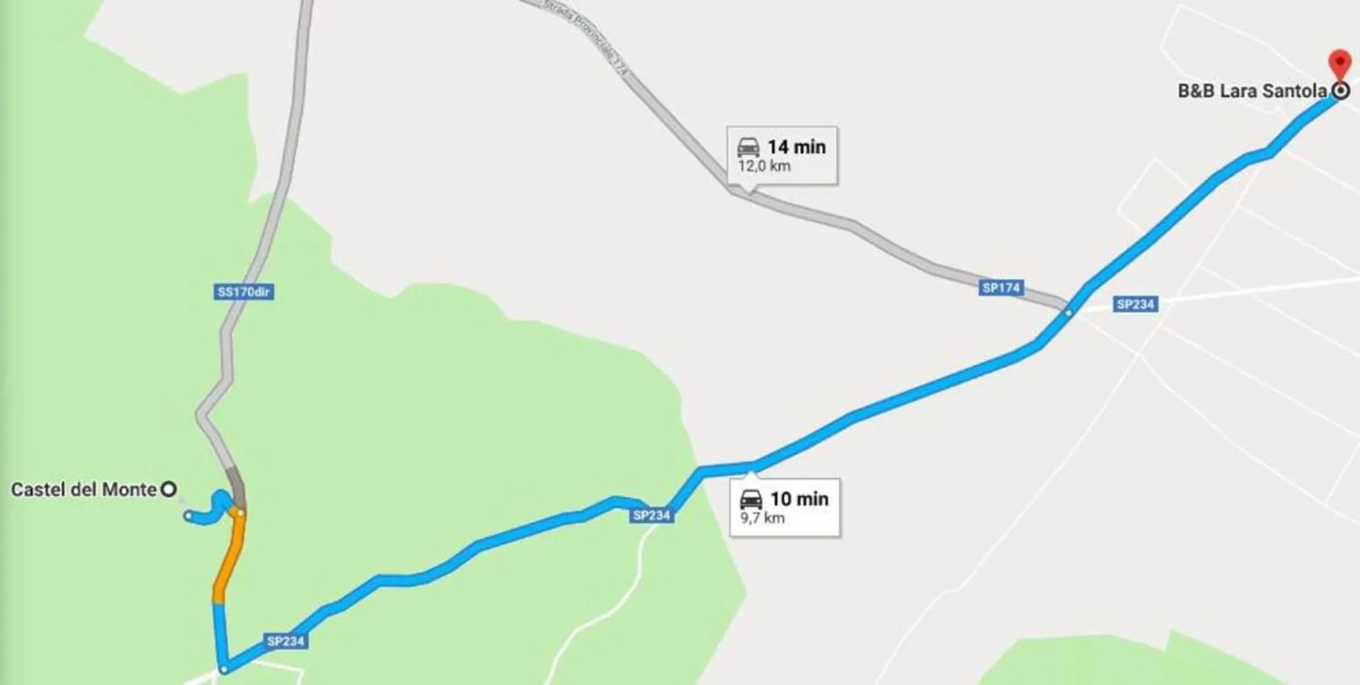 Off site in B&B Lara Santola