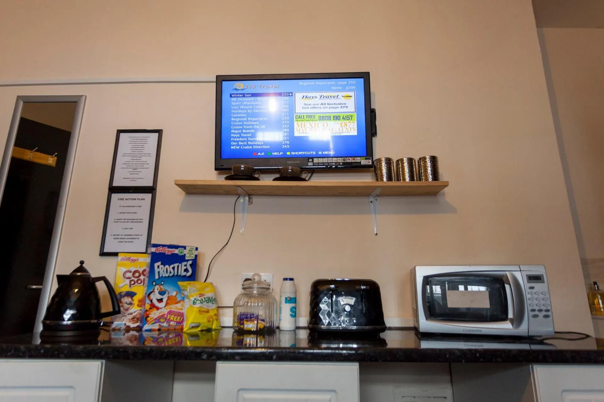 Continental breakfast in Fenham Hotel express