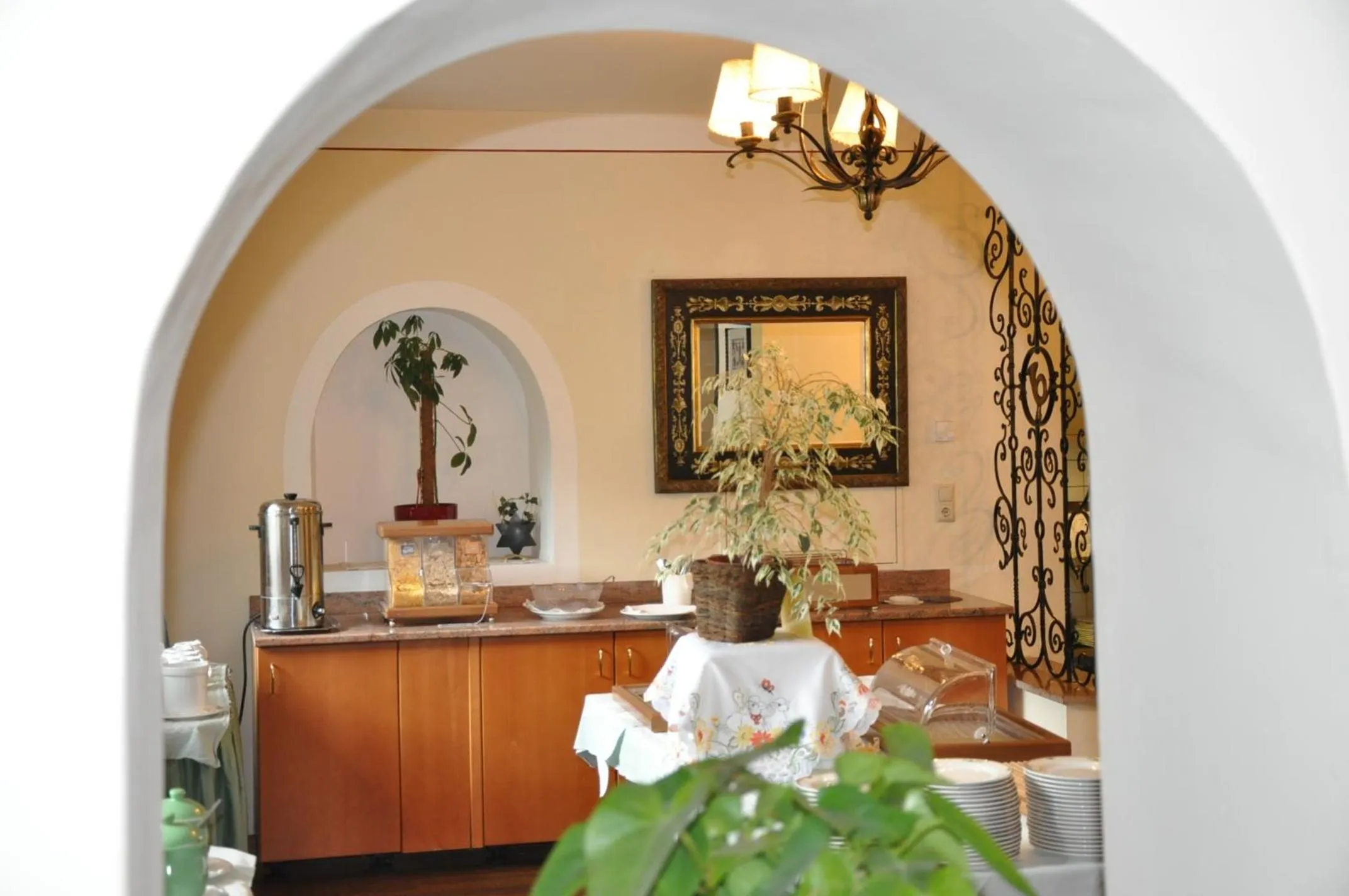 Kitchen or kitchenette in Hotel Post