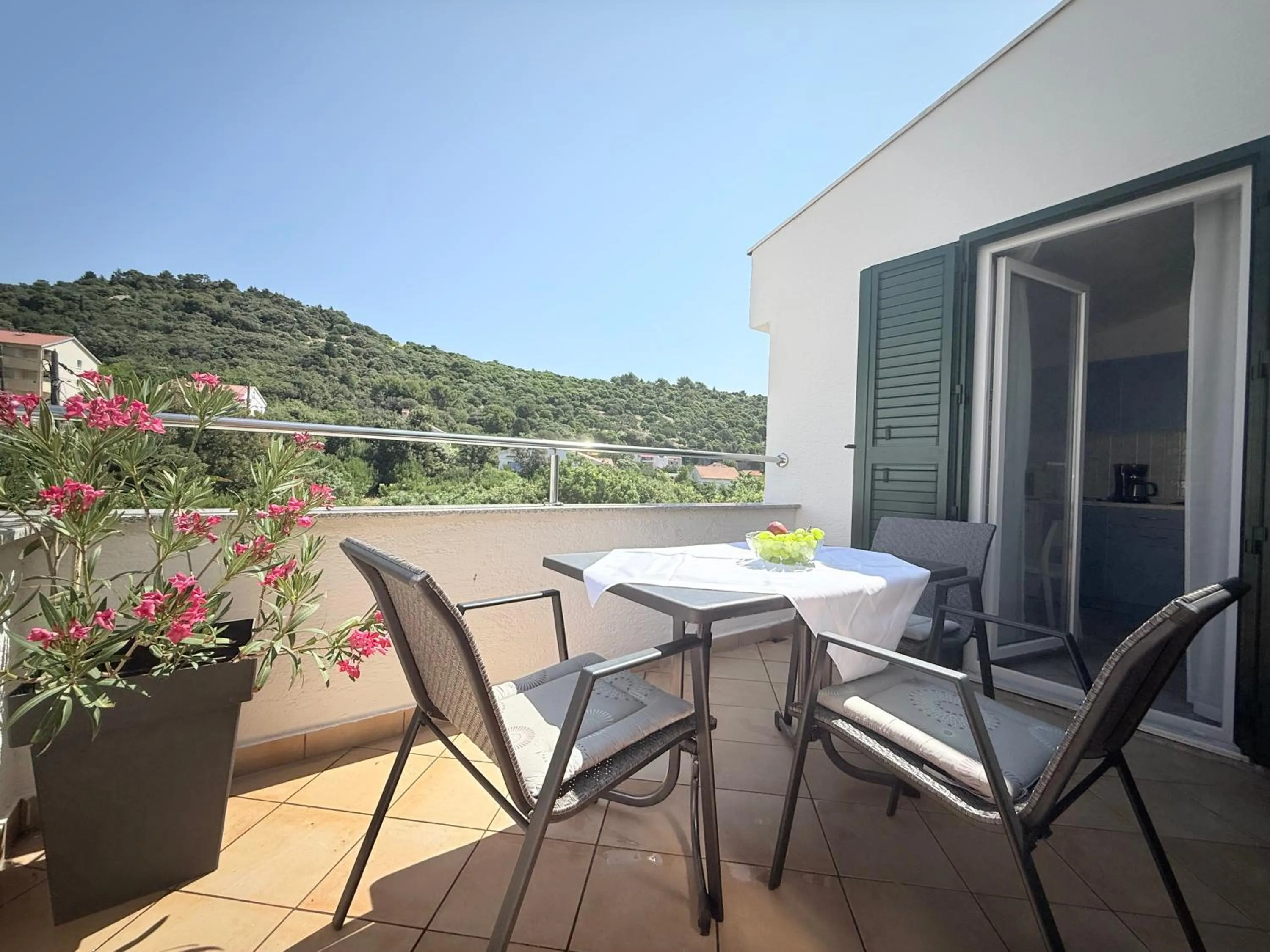 Balcony/Terrace in Apartments Čuljak Rab