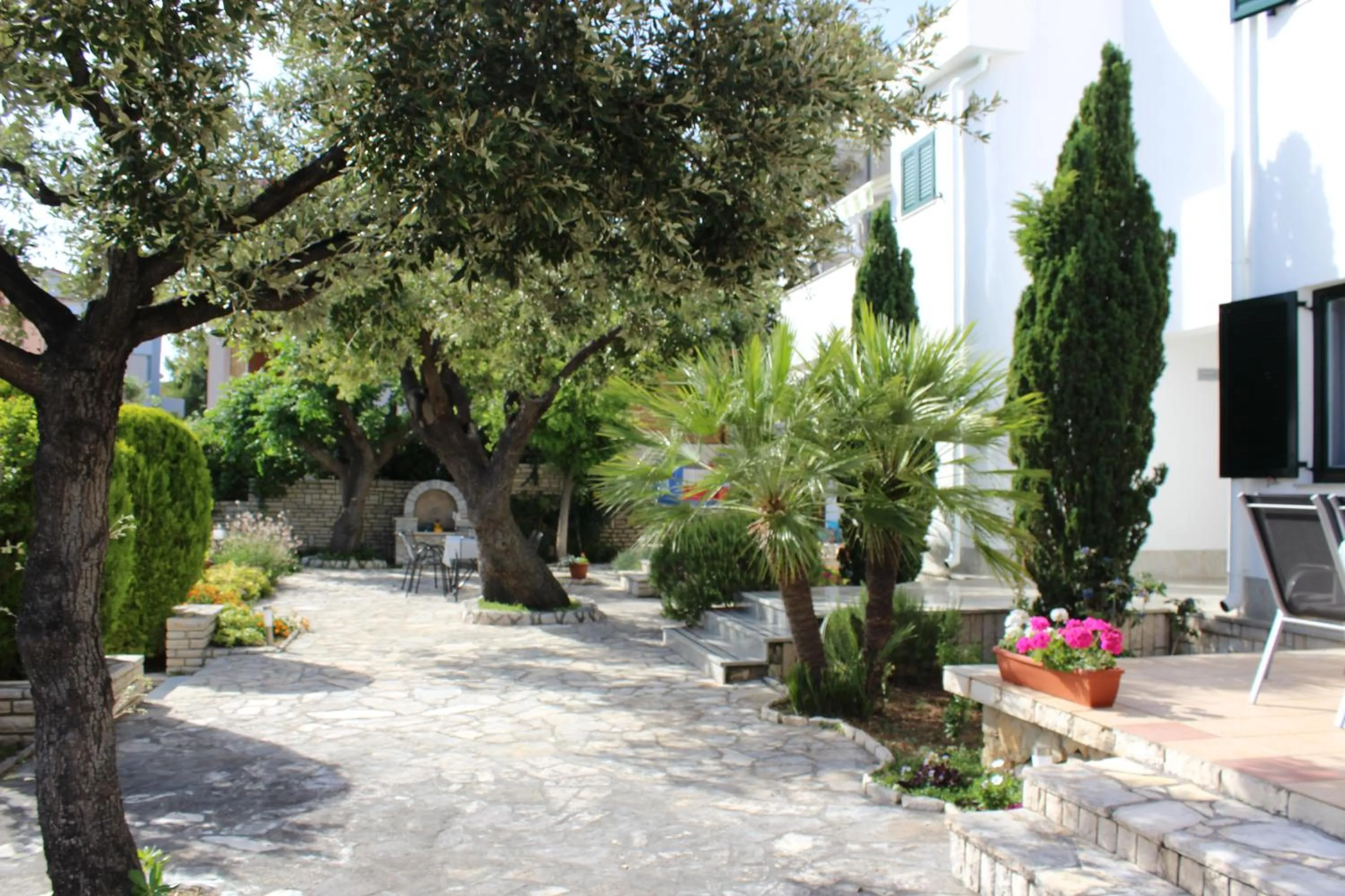 Patio in Apartments Čuljak Rab