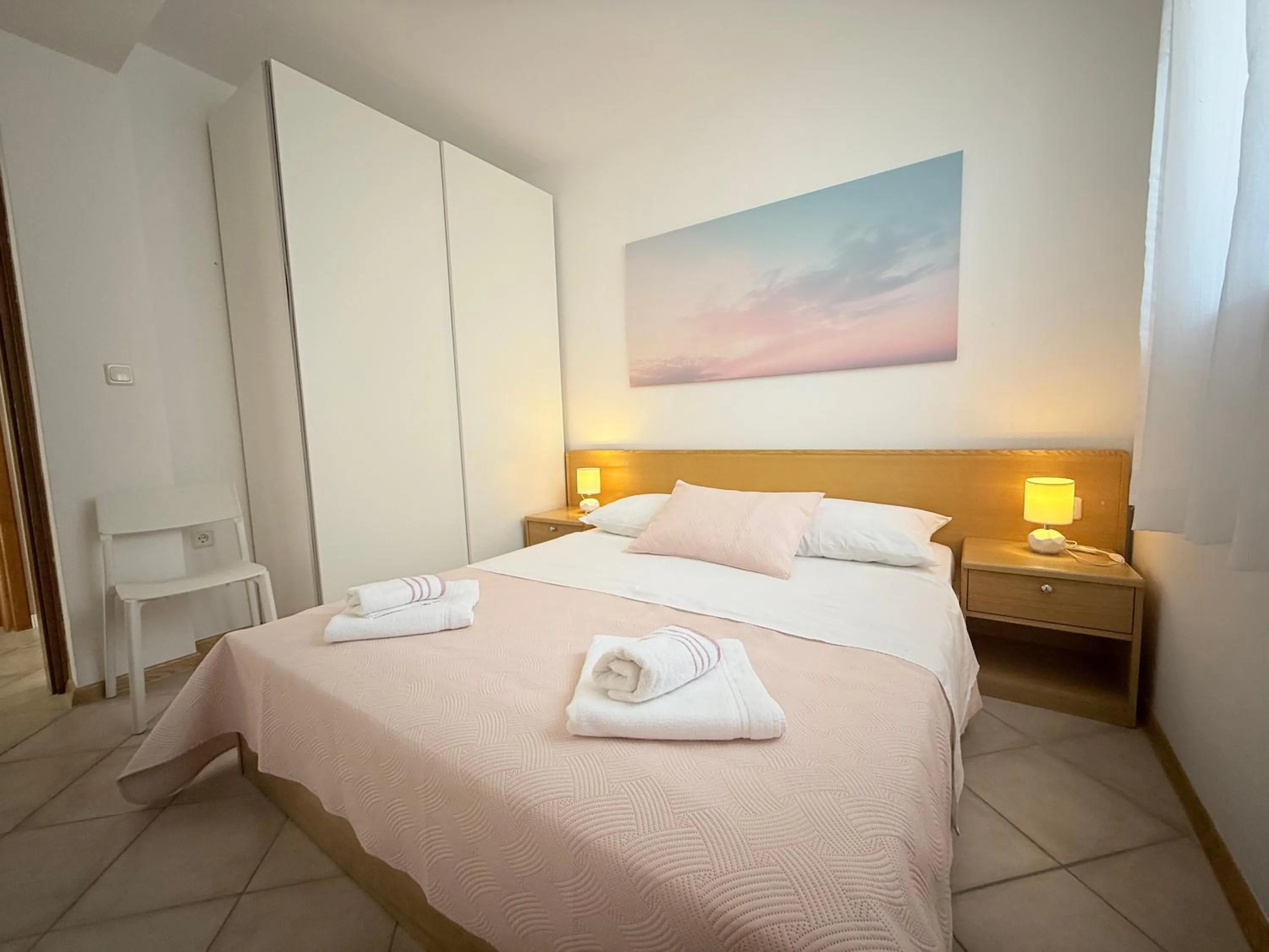 Bedroom, Bed in Apartments Čuljak Rab