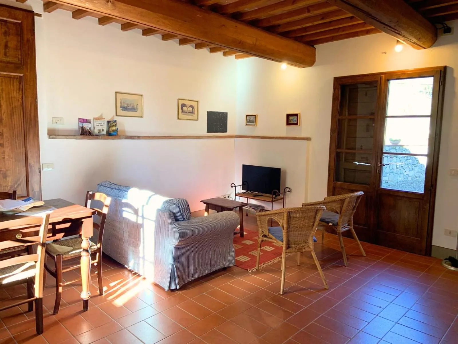 Living room in Borgo Bottaia