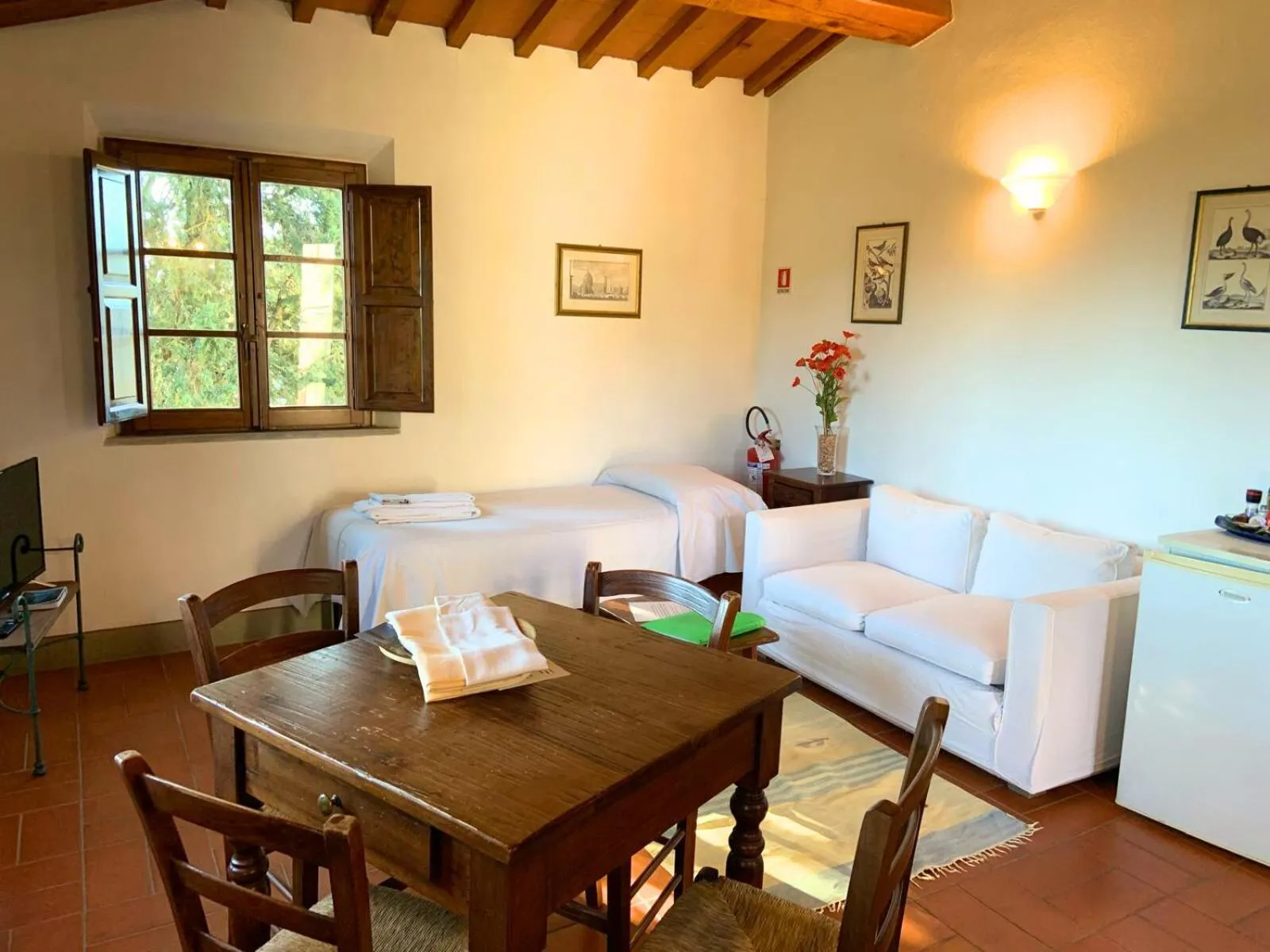 Living room in Borgo Bottaia