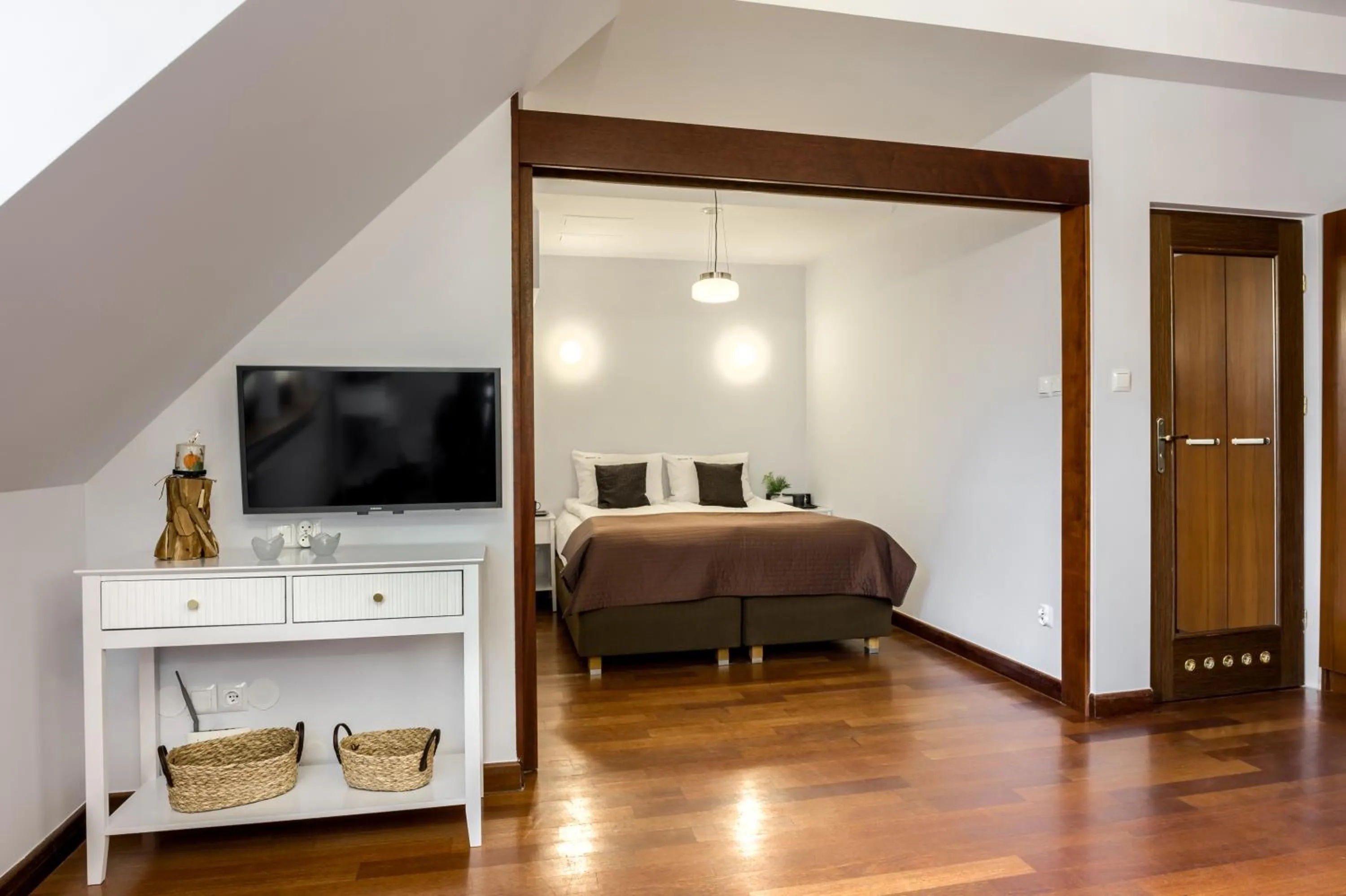 Bedroom, Bed in TatryTOP Radowid basen sauna