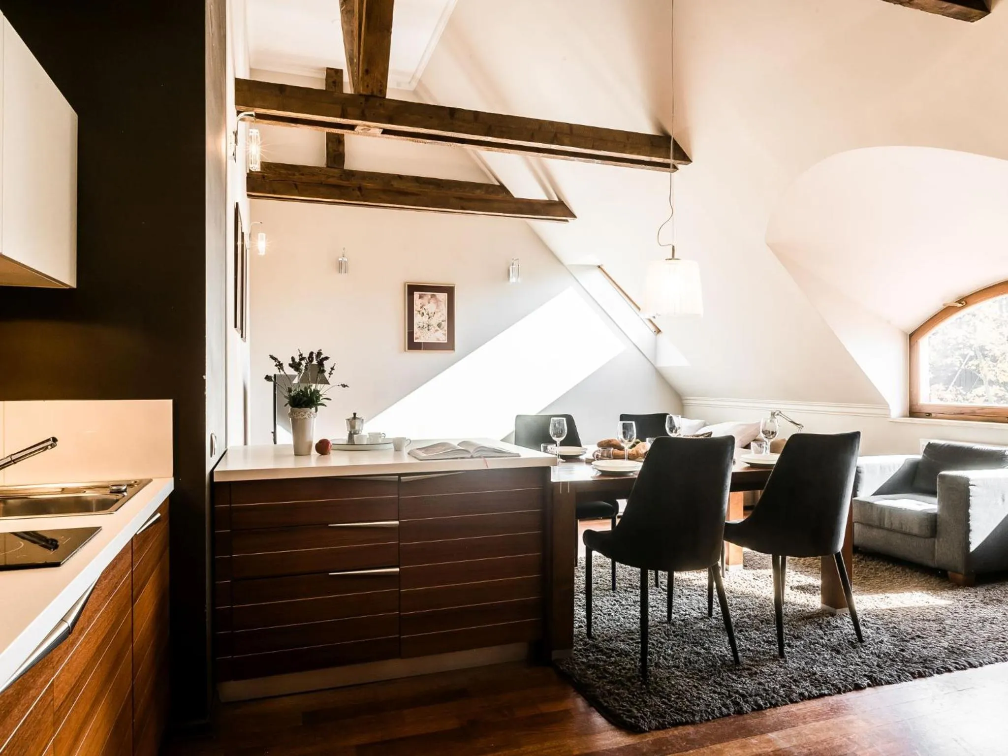 Kitchen or kitchenette in TatryTOP Radowid basen sauna