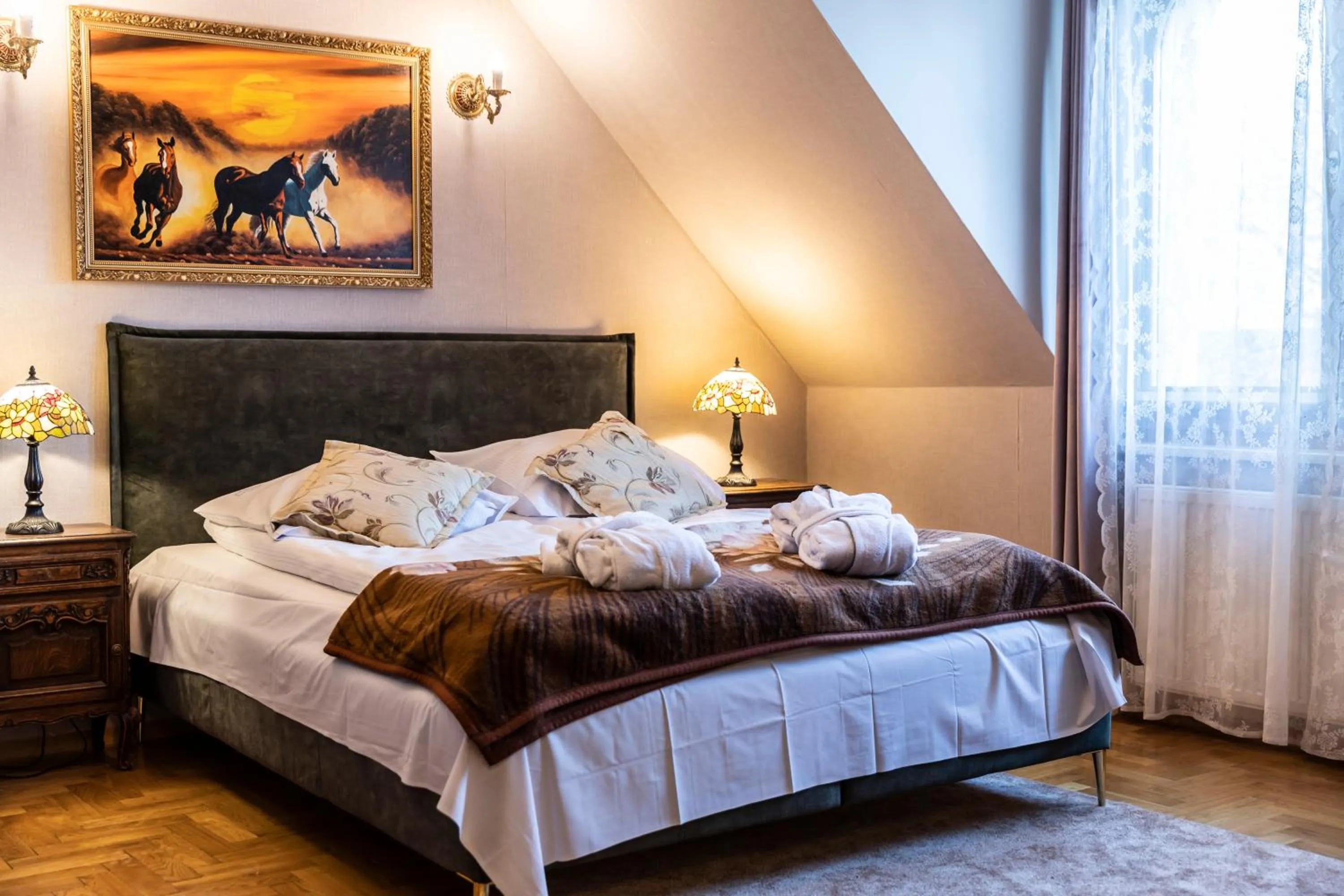 Bedroom, Bed in TatryTOP Radowid basen sauna